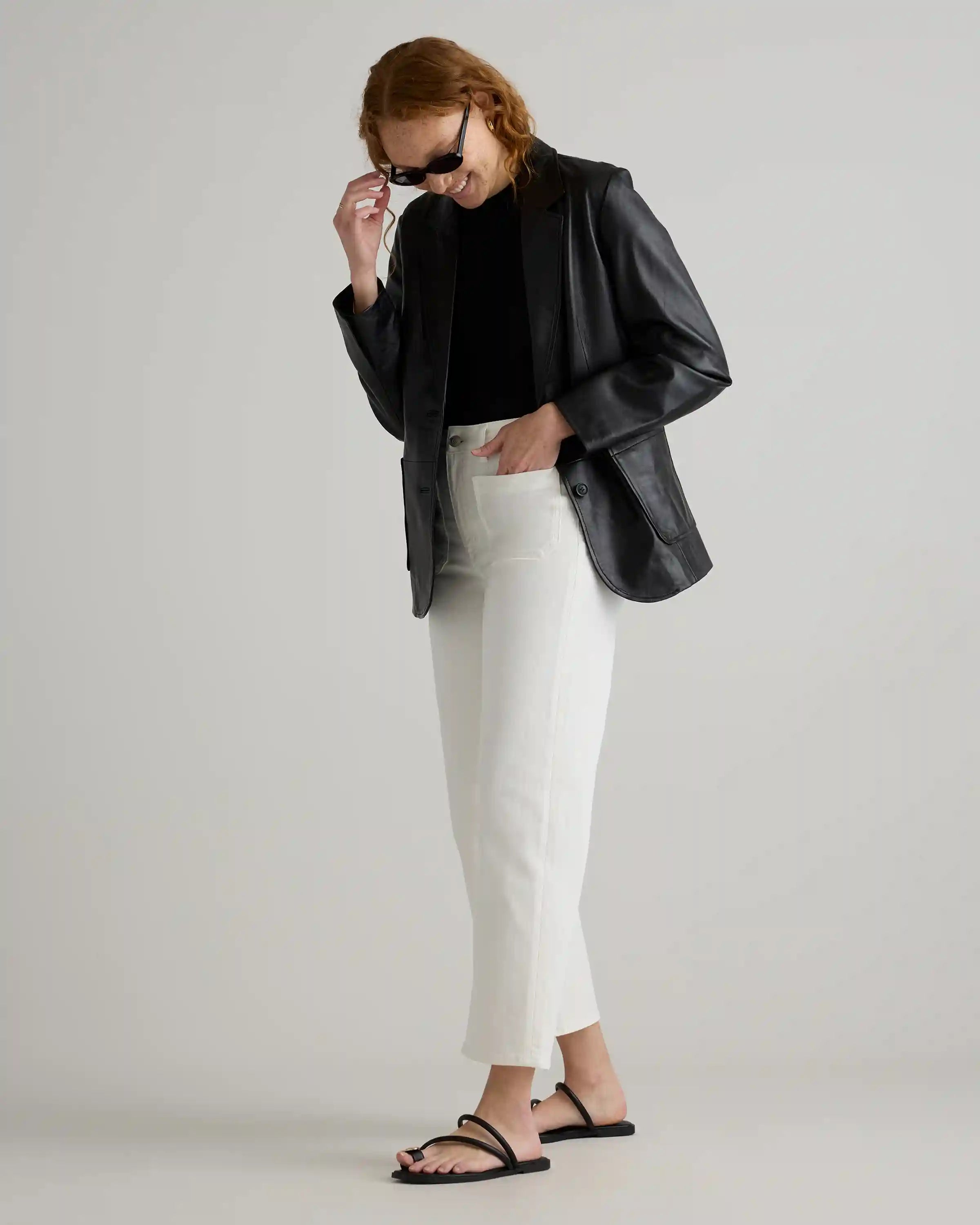 Bella Stretch Patch Pocket Wide Leg Jeans
