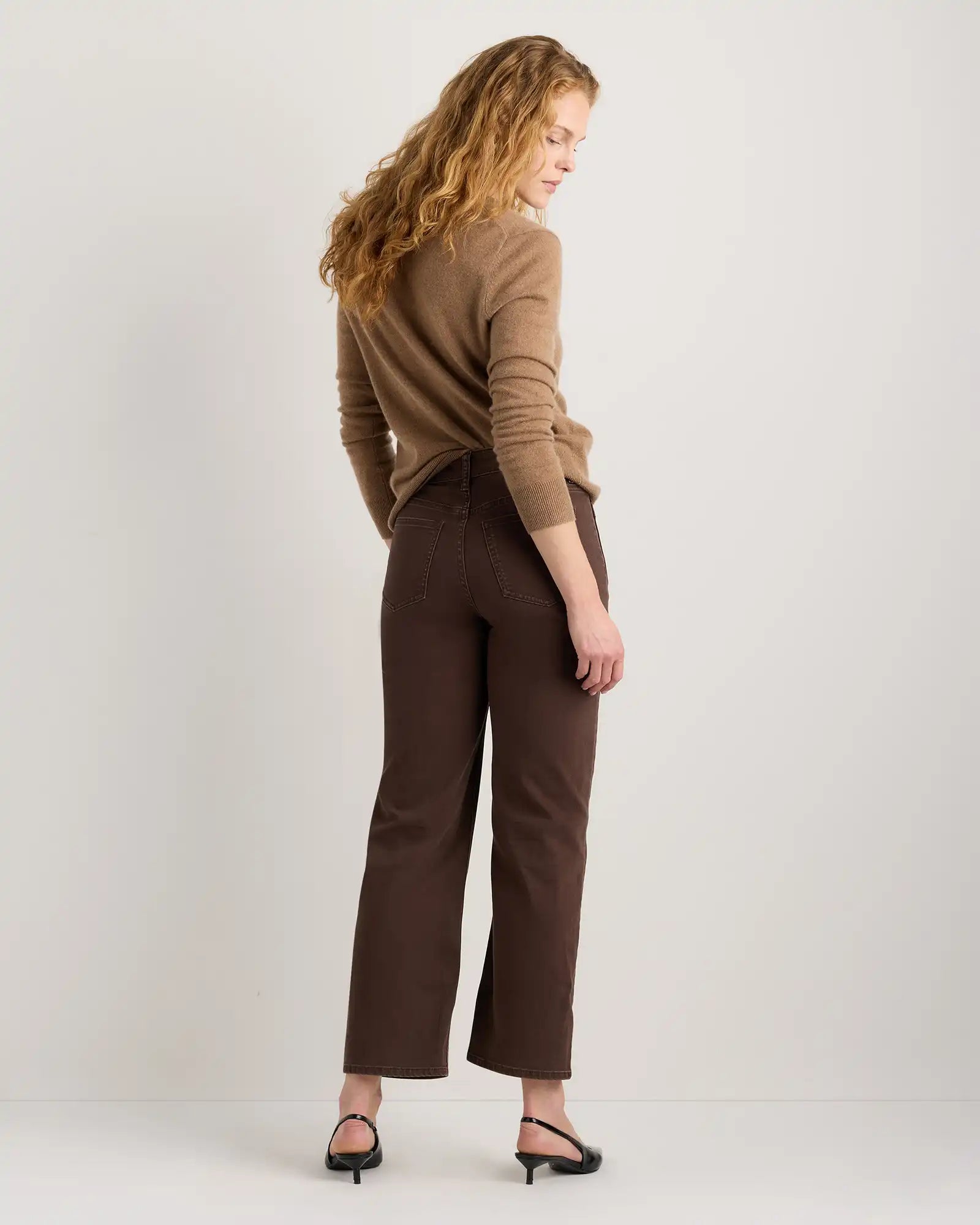 Bella Stretch Patch Pocket Wide Leg Jeans