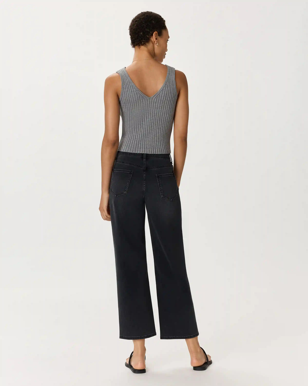 Bella Stretch Patch Pocket Wide Leg Jeans
