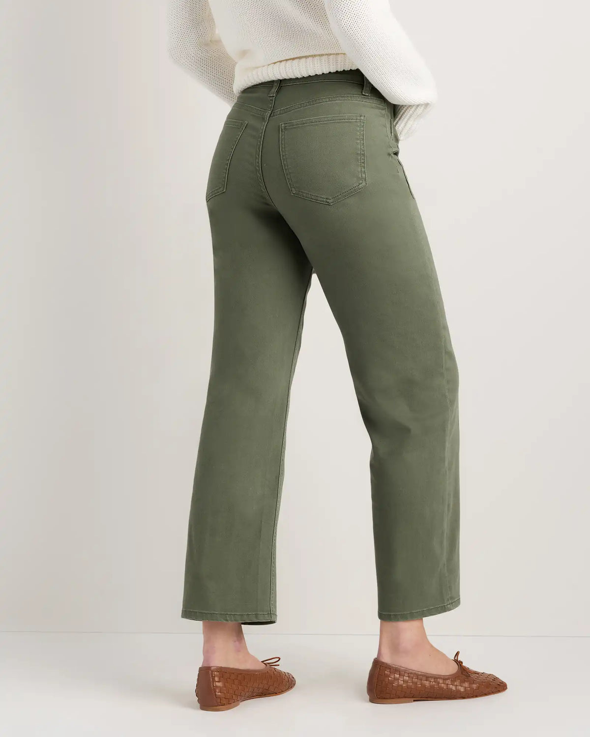 Bella Stretch Patch Pocket Wide Leg Jeans