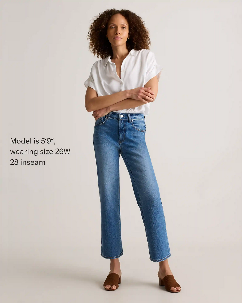 Bella Stretch Cropped Straight Jeans