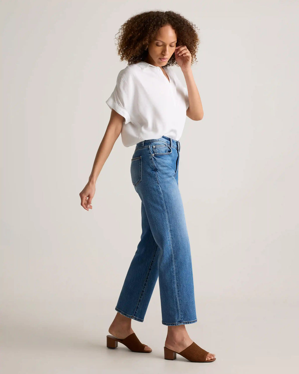Bella Stretch Cropped Straight Jeans