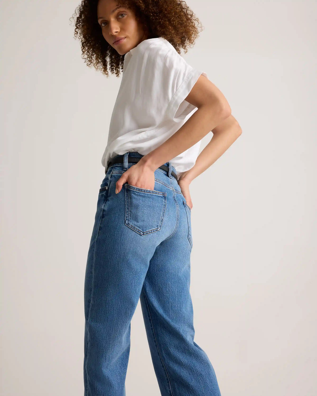 Bella Stretch Cropped Straight Jeans