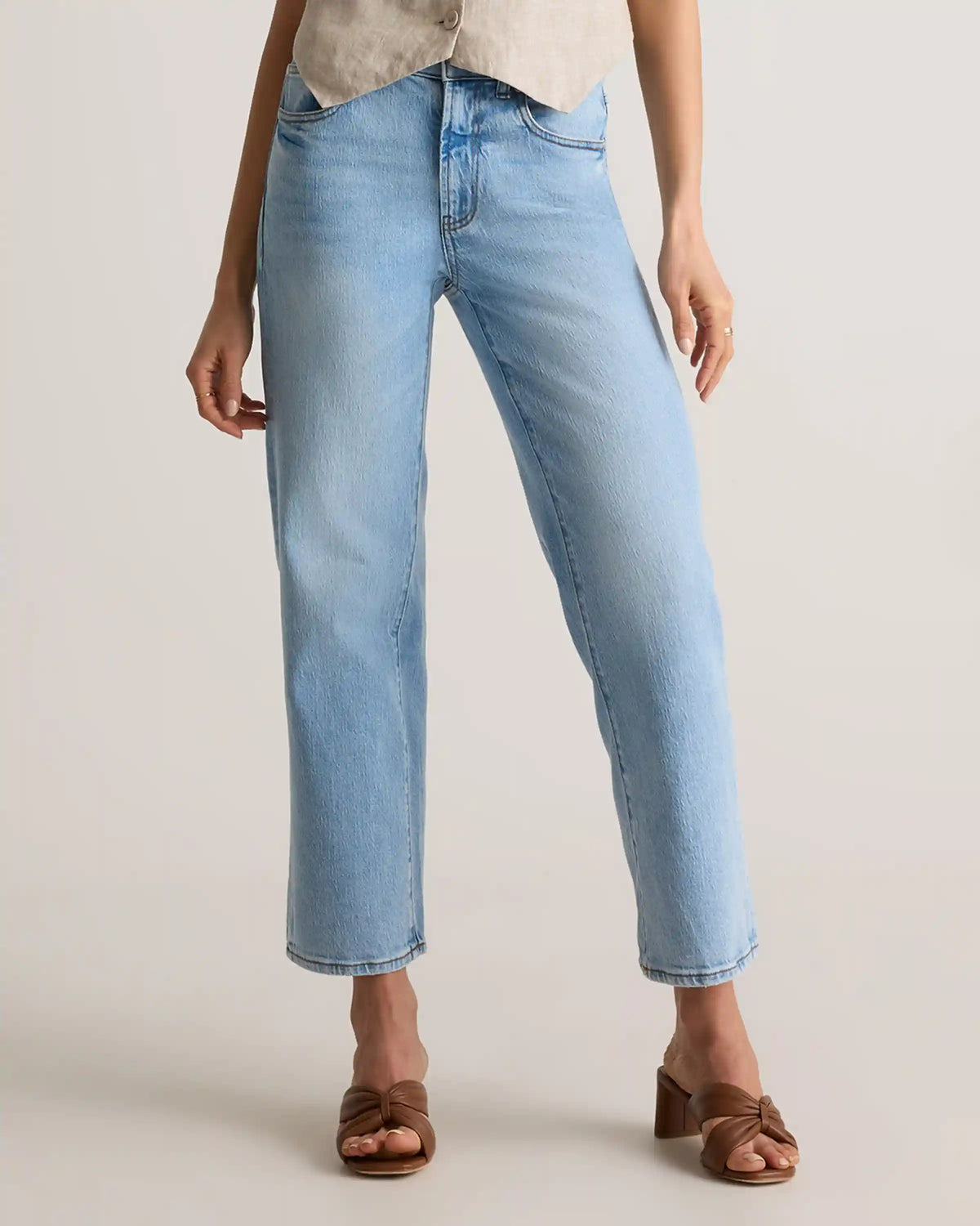 Bella Stretch Cropped Straight Jeans