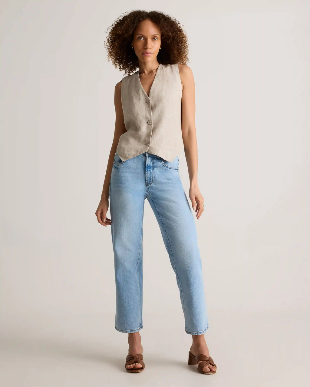 Bella Stretch Cropped Straight Jeans