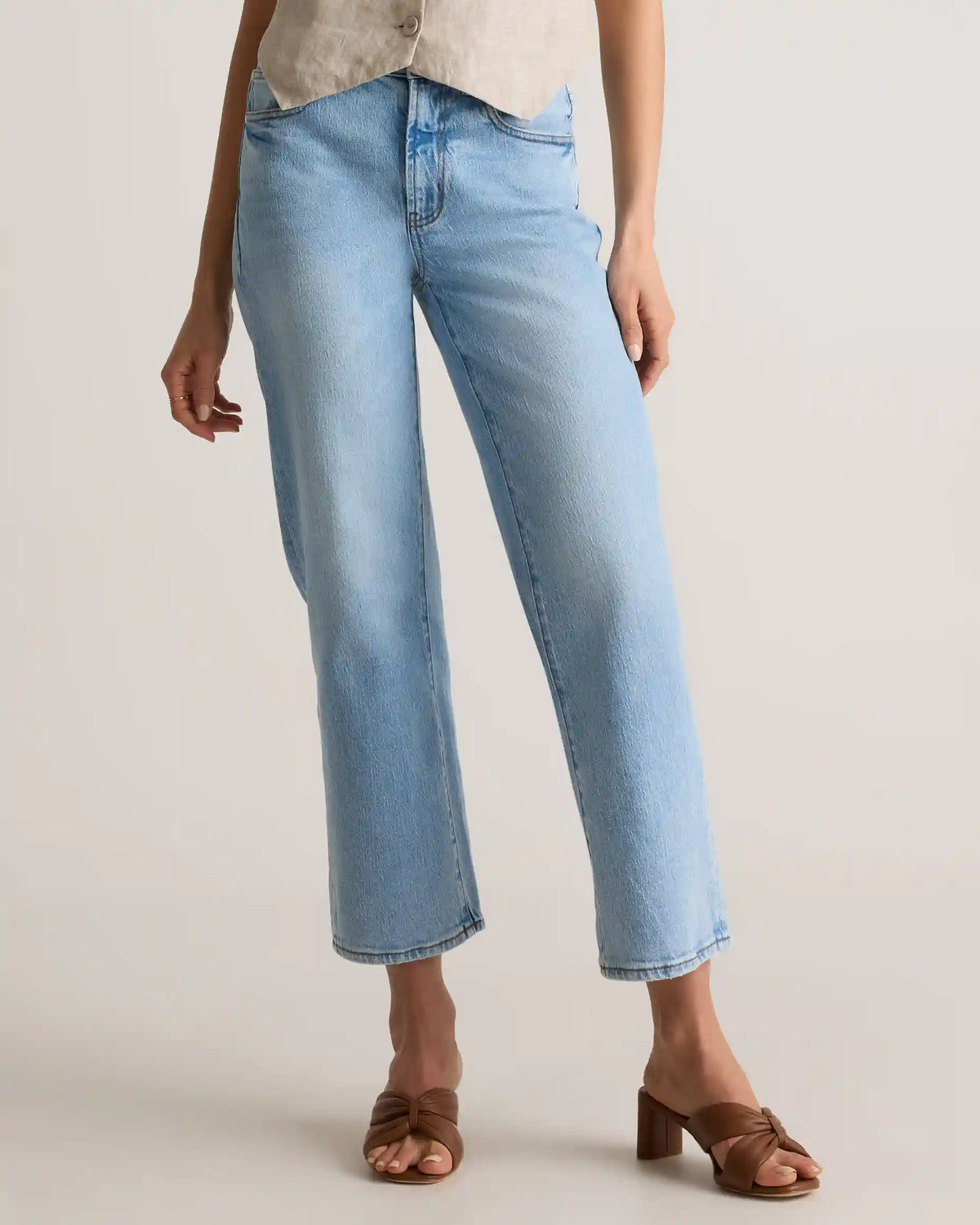 Bella Stretch Cropped Straight Jeans