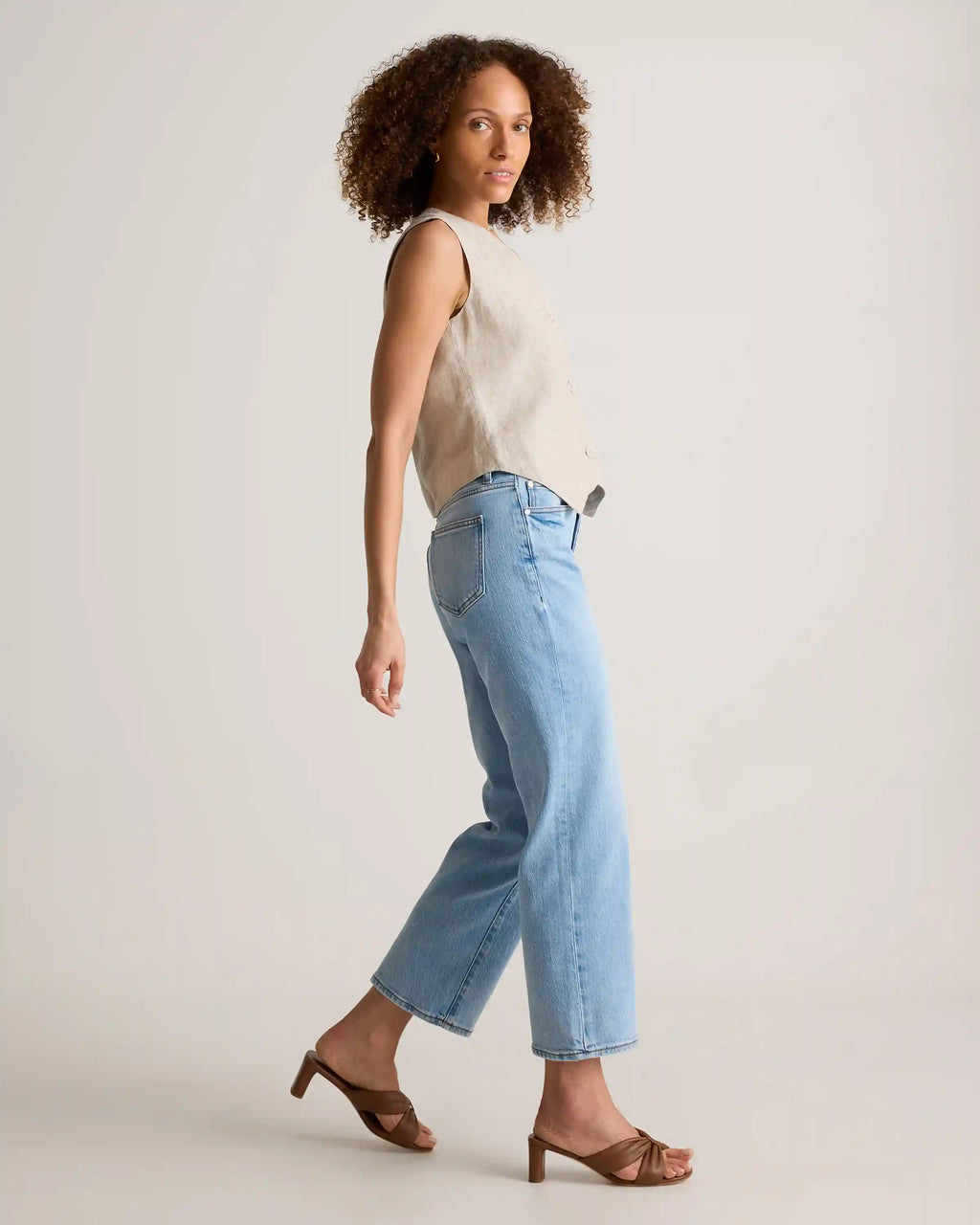Bella Stretch Cropped Straight Jeans