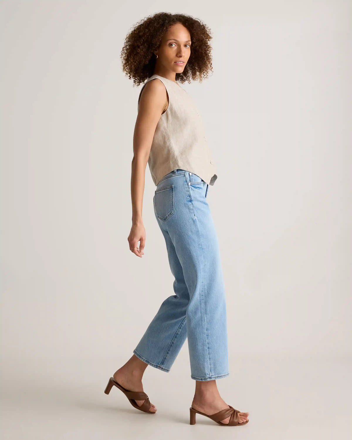 Bella Stretch Cropped Straight Jeans