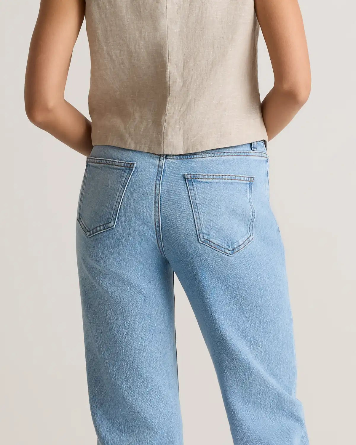 Bella Stretch Cropped Straight Jeans