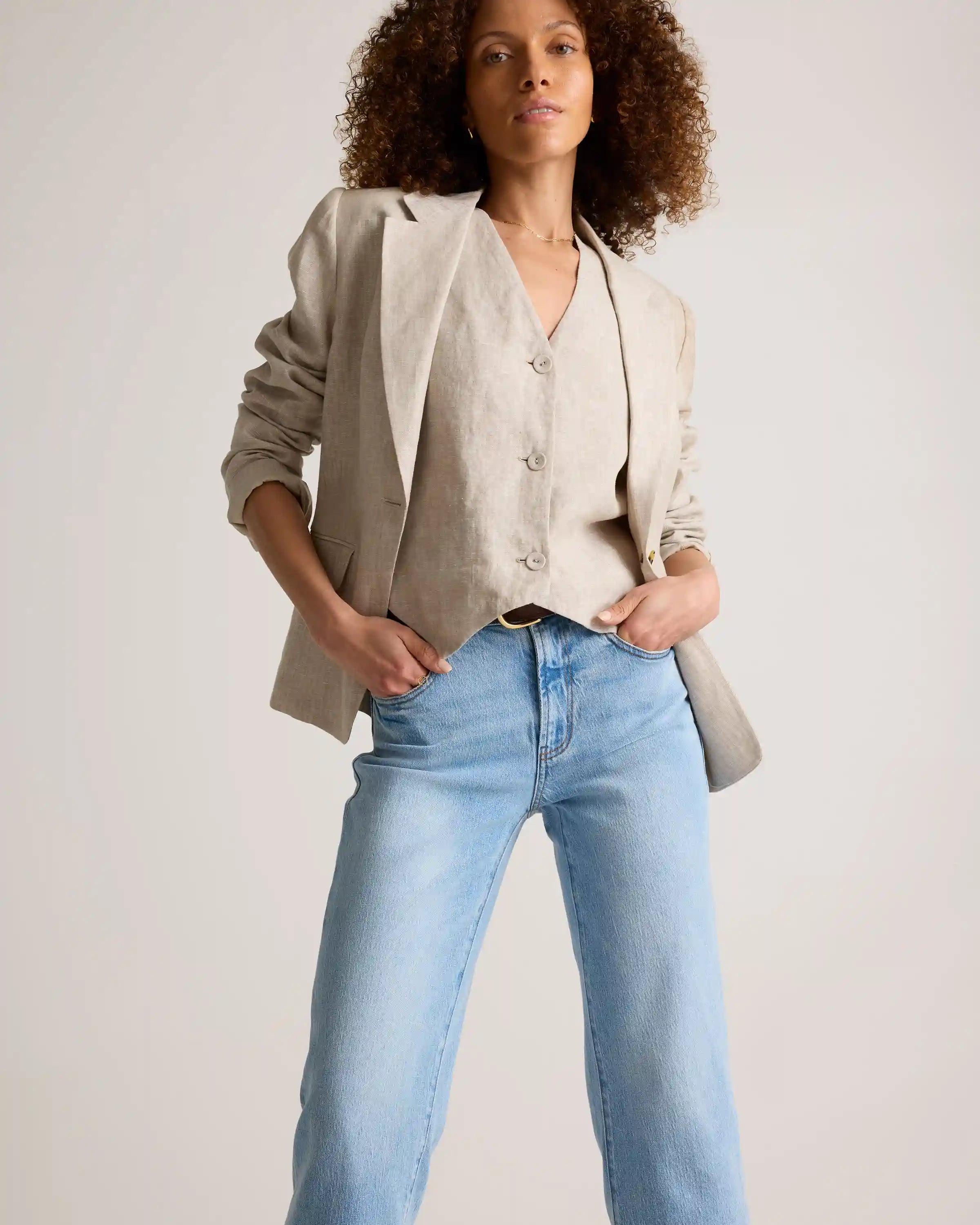 Bella Stretch Cropped Straight Jeans