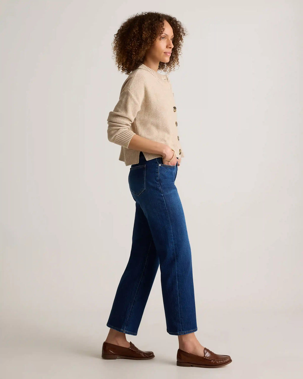 Bella Stretch Cropped Straight Jeans