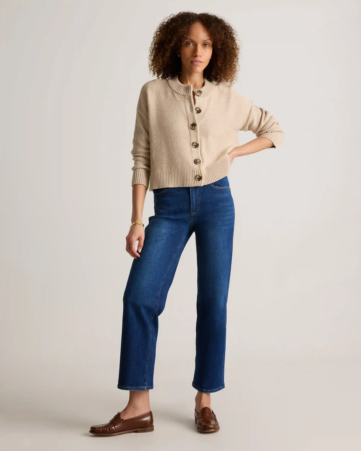 Bella Stretch Cropped Straight Jeans