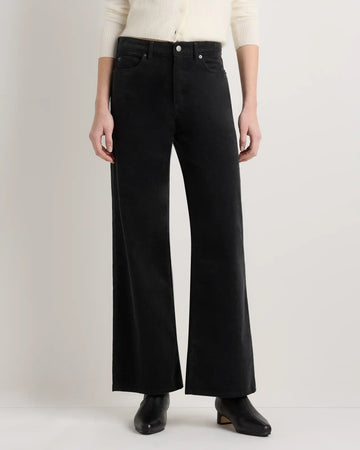 Organic Stretch Corduroy Wide Leg Pants