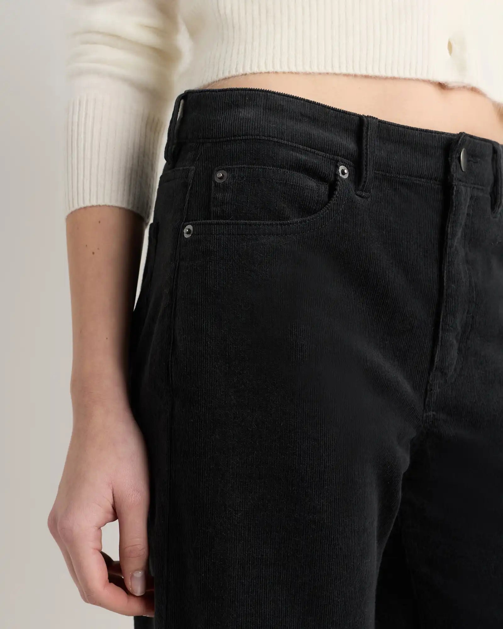 Organic Stretch Corduroy Wide Leg Pants