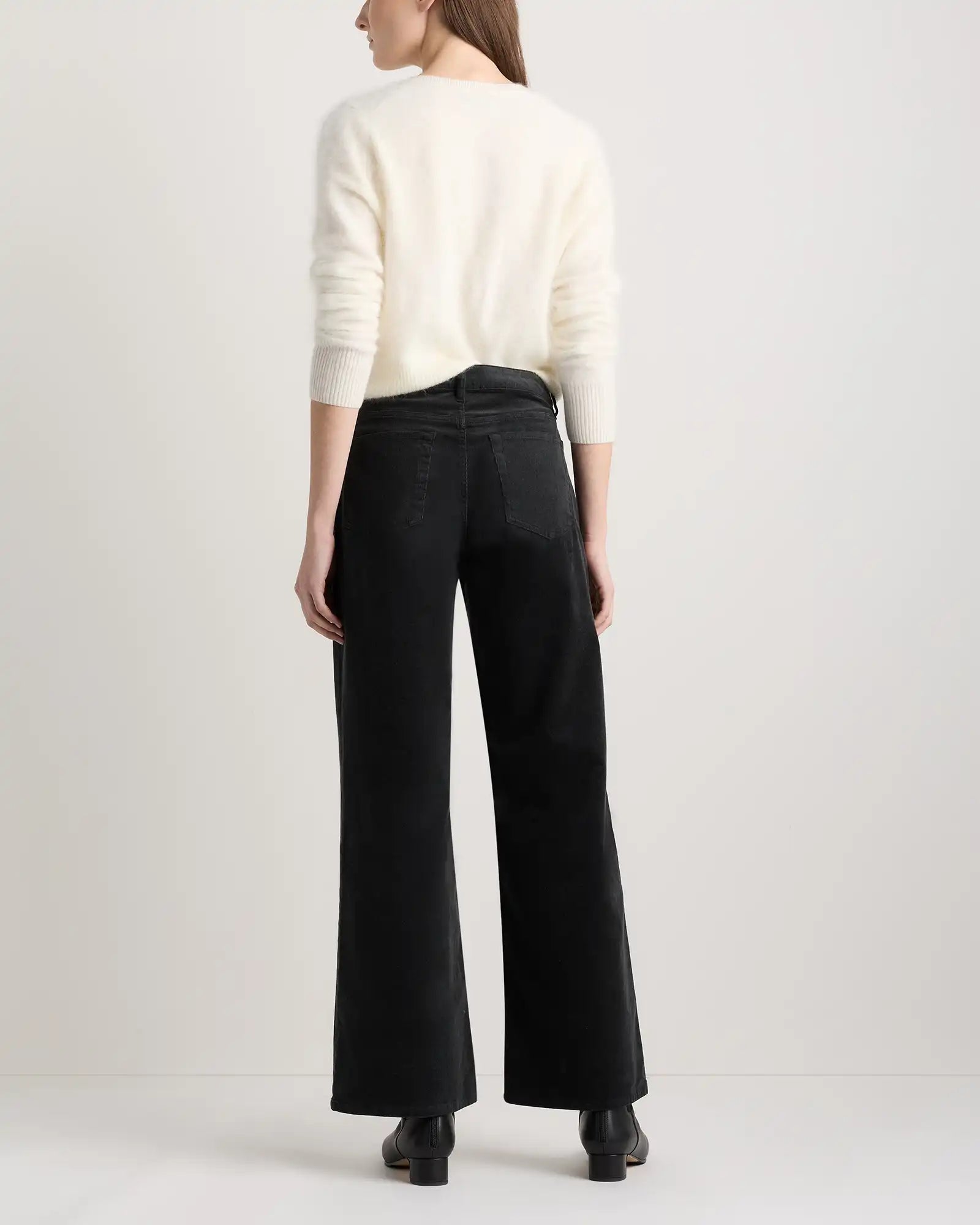 Organic Stretch Corduroy Wide Leg Pants