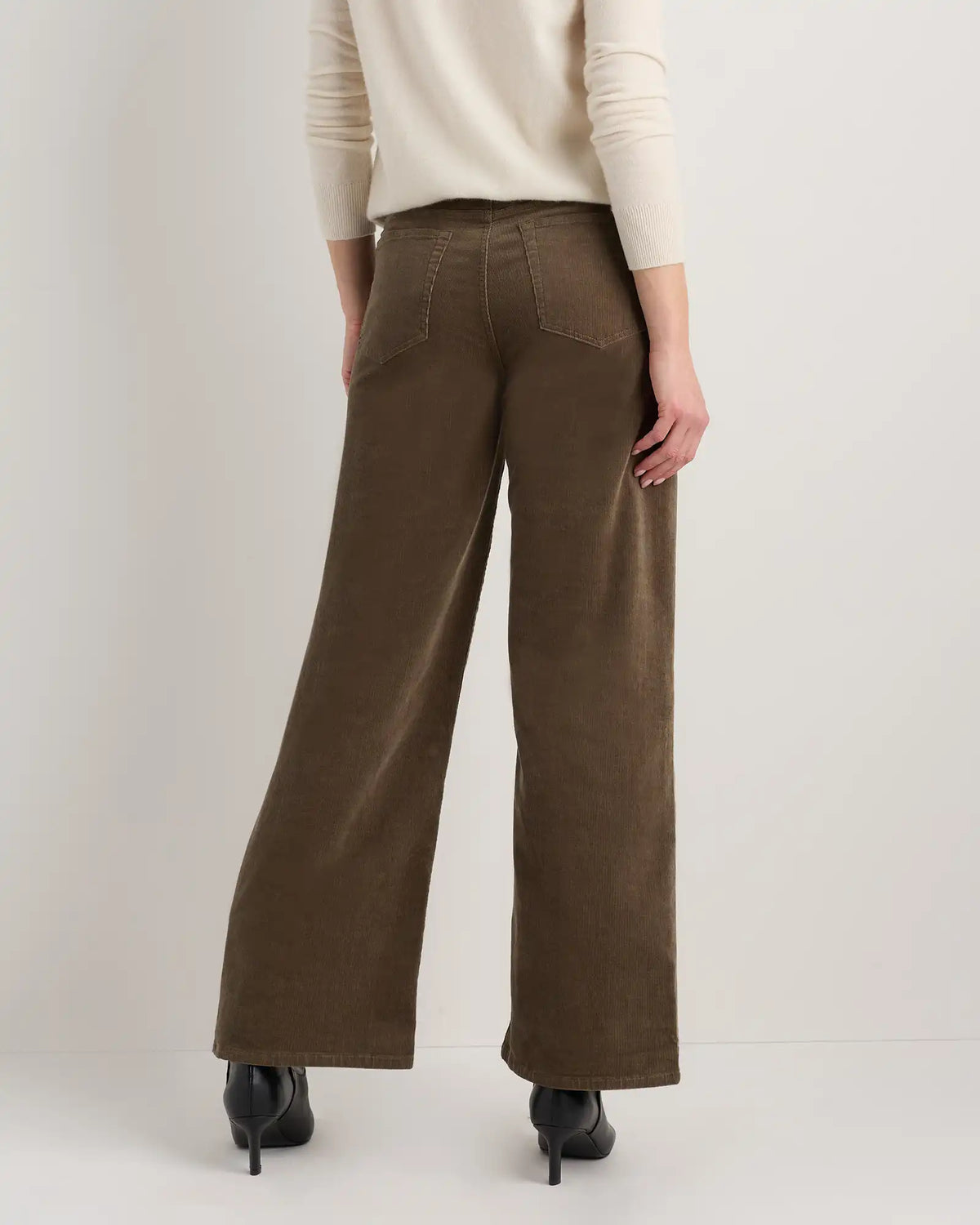 Organic Stretch Corduroy Wide Leg Pants