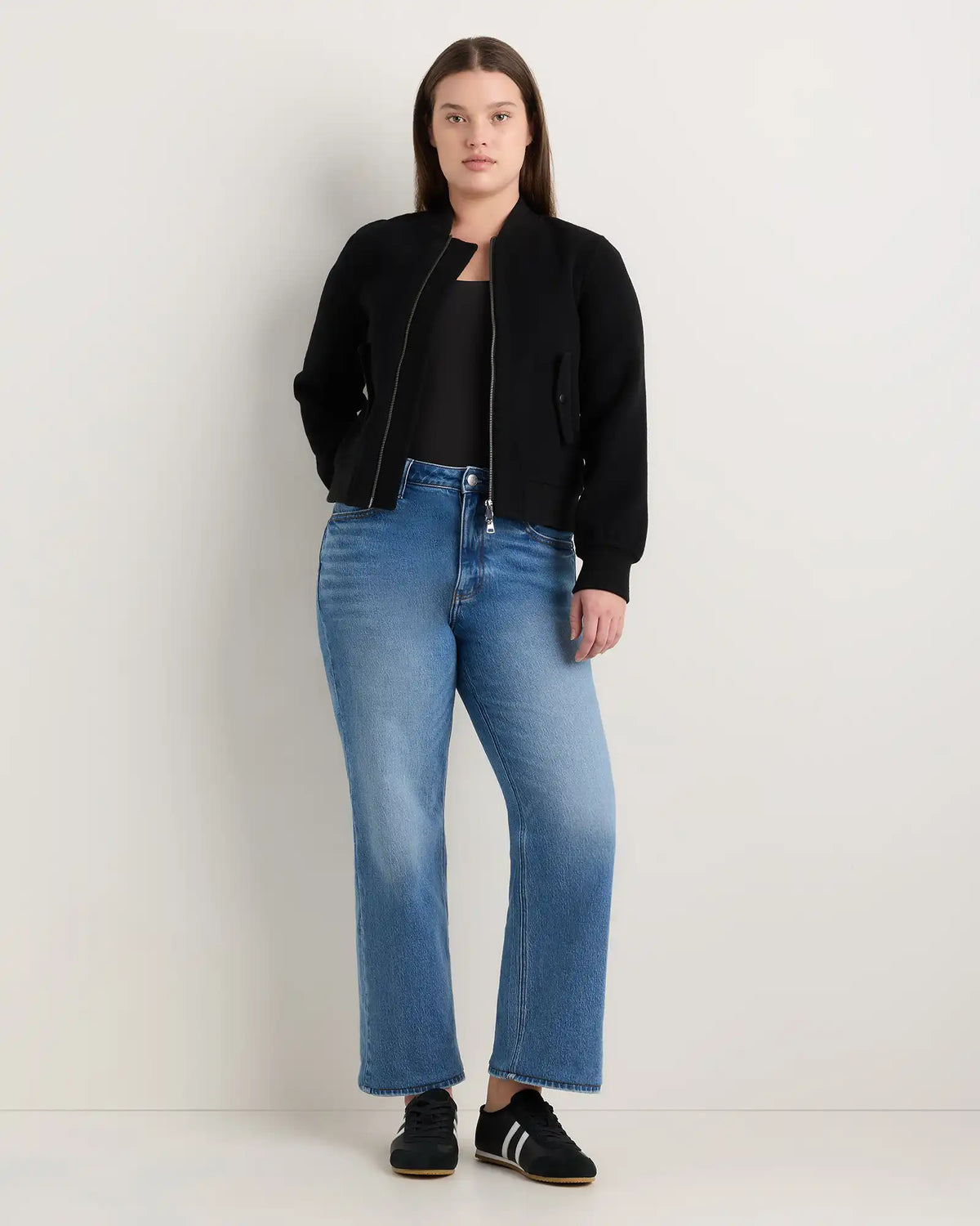 Curvy Bella Stretch Relaxed Straight Jeans