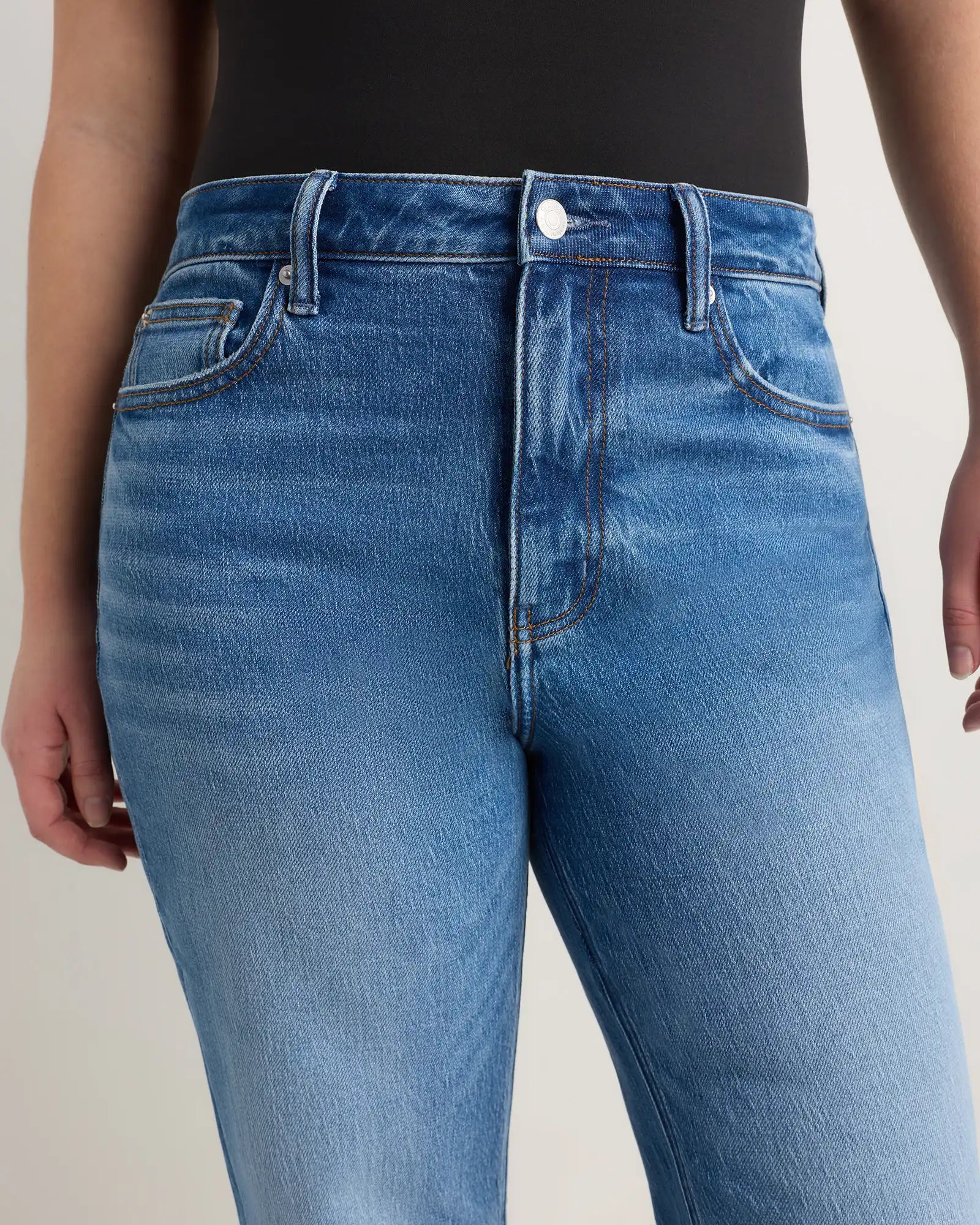 Curvy Bella Stretch Relaxed Straight Jeans