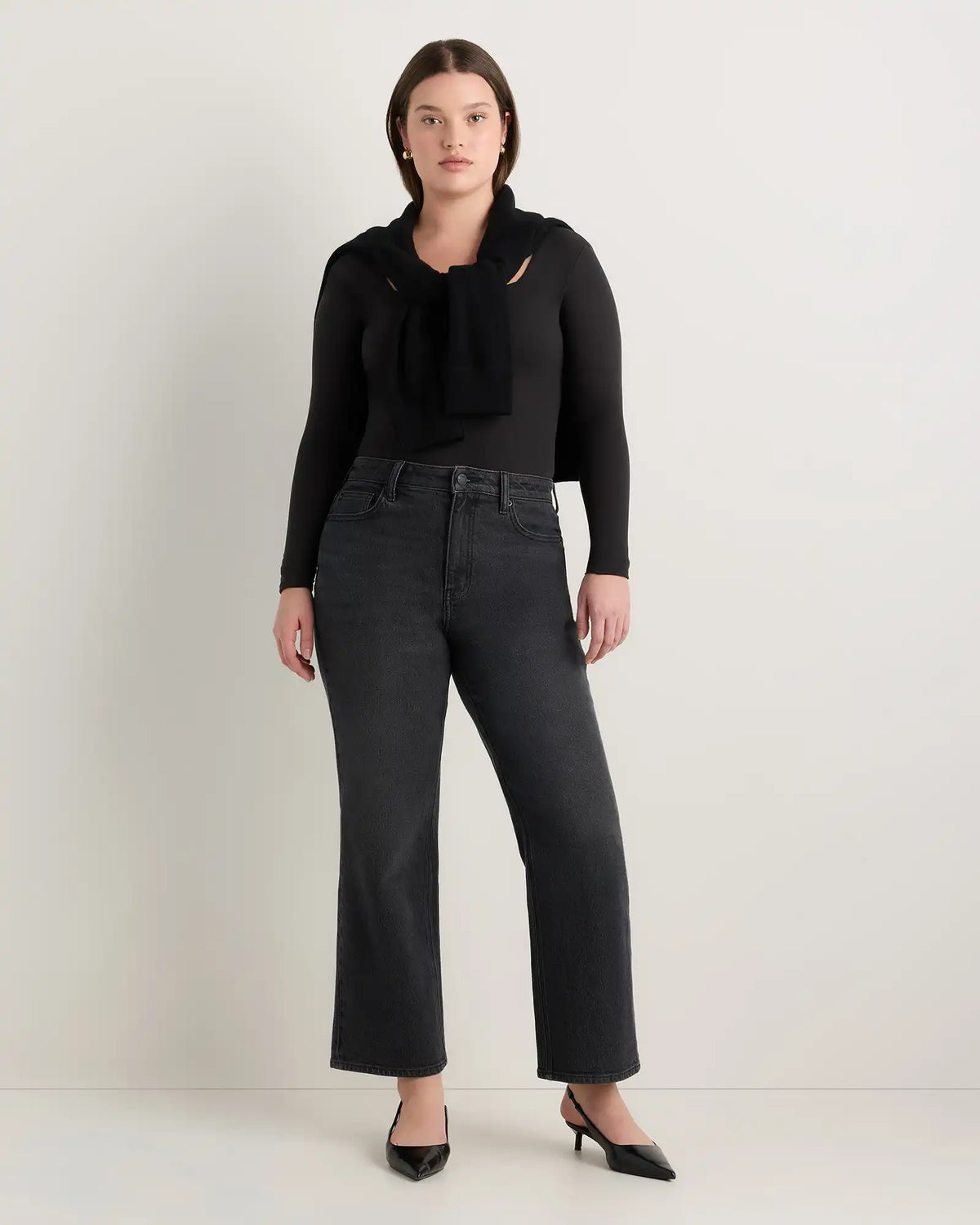 Curvy Bella Stretch Relaxed Straight Jeans