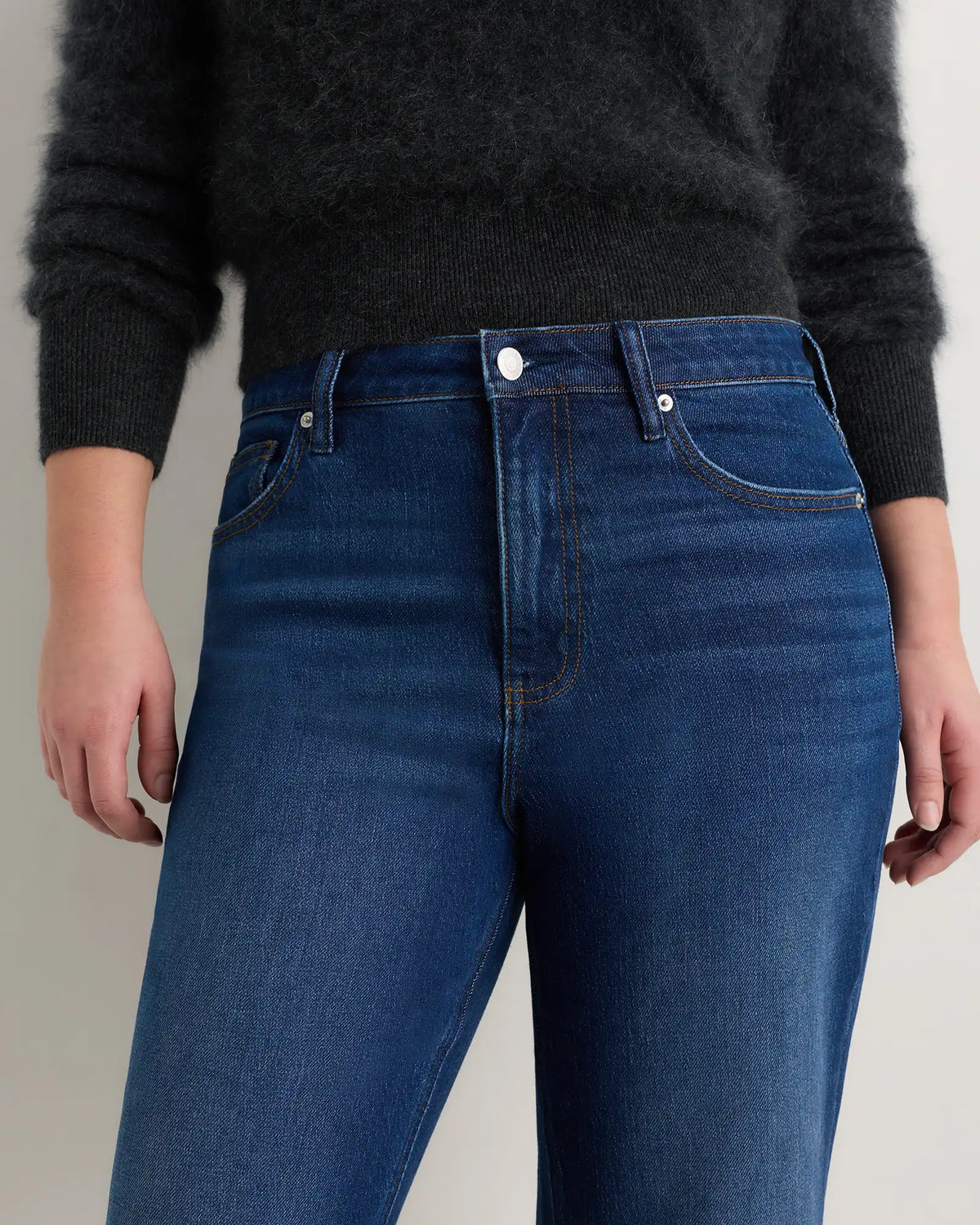 Curvy Bella Stretch Relaxed Straight Jeans