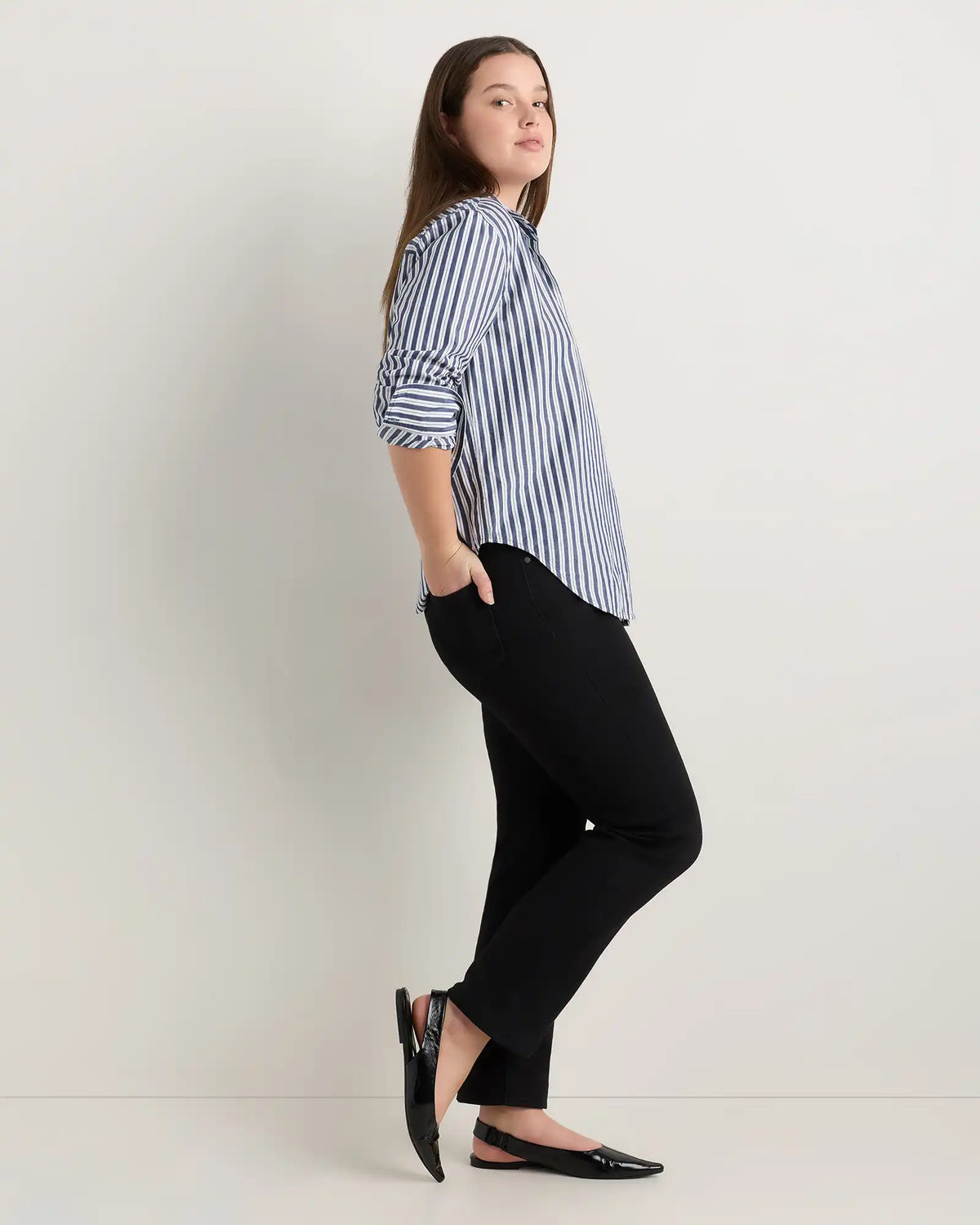 Curvy Bella Stretch Straight Jeans