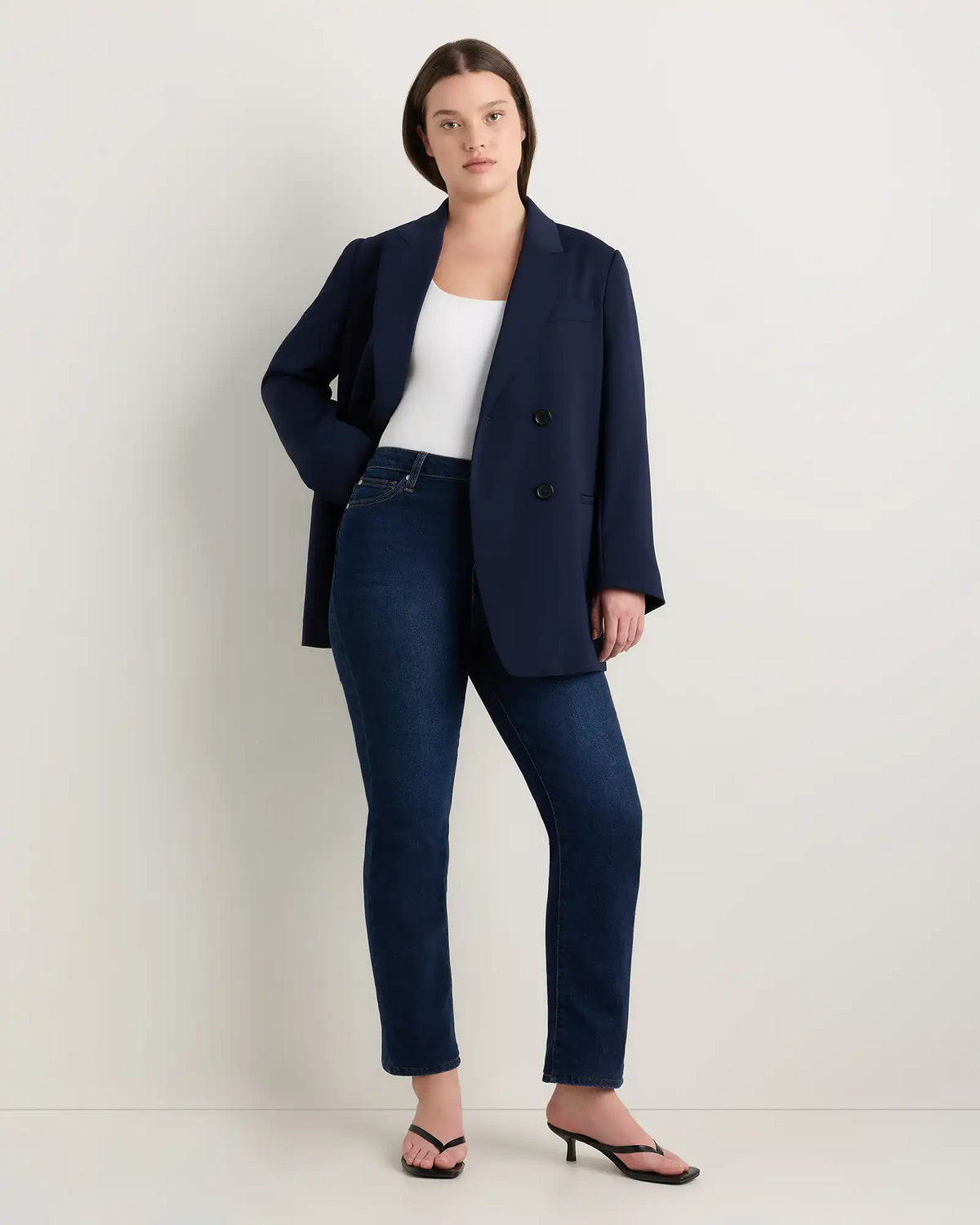 Curvy Bella Stretch Straight Jeans