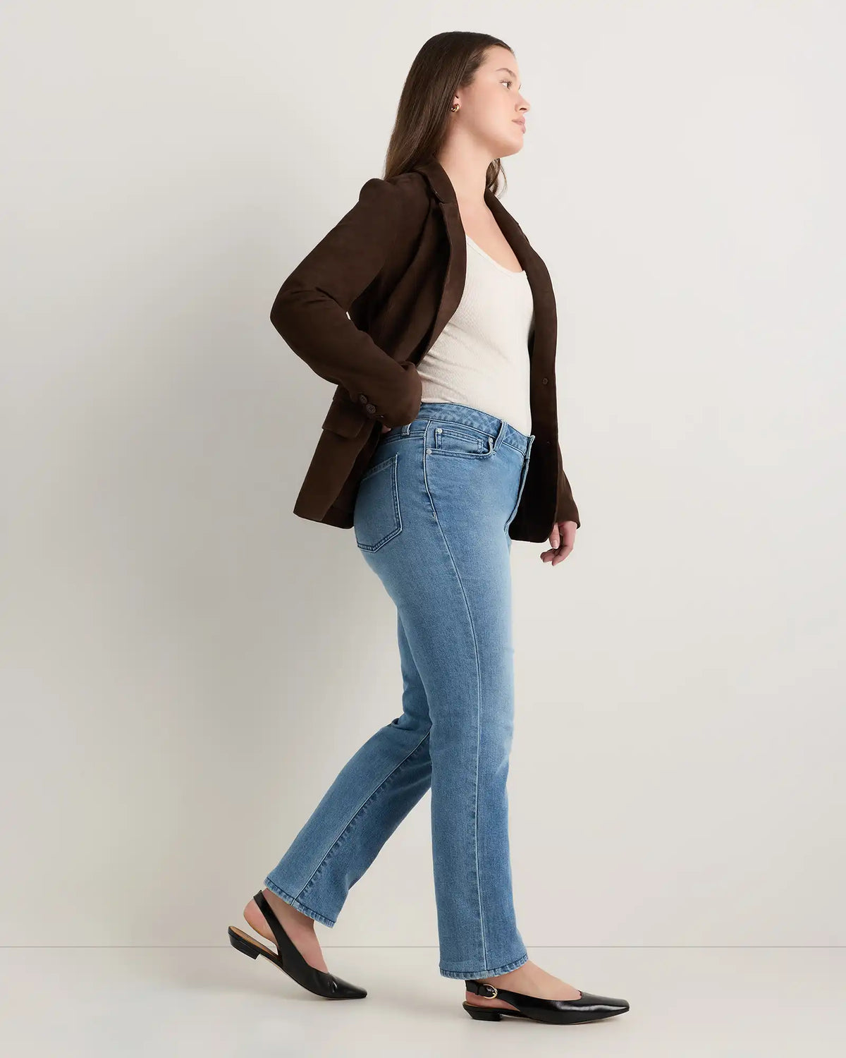 Curvy Bella Stretch Straight Jeans