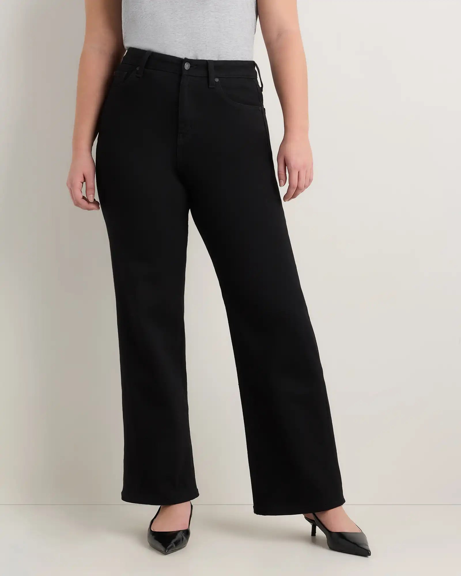 Curvy Bella Stretch Wide Leg Jeans