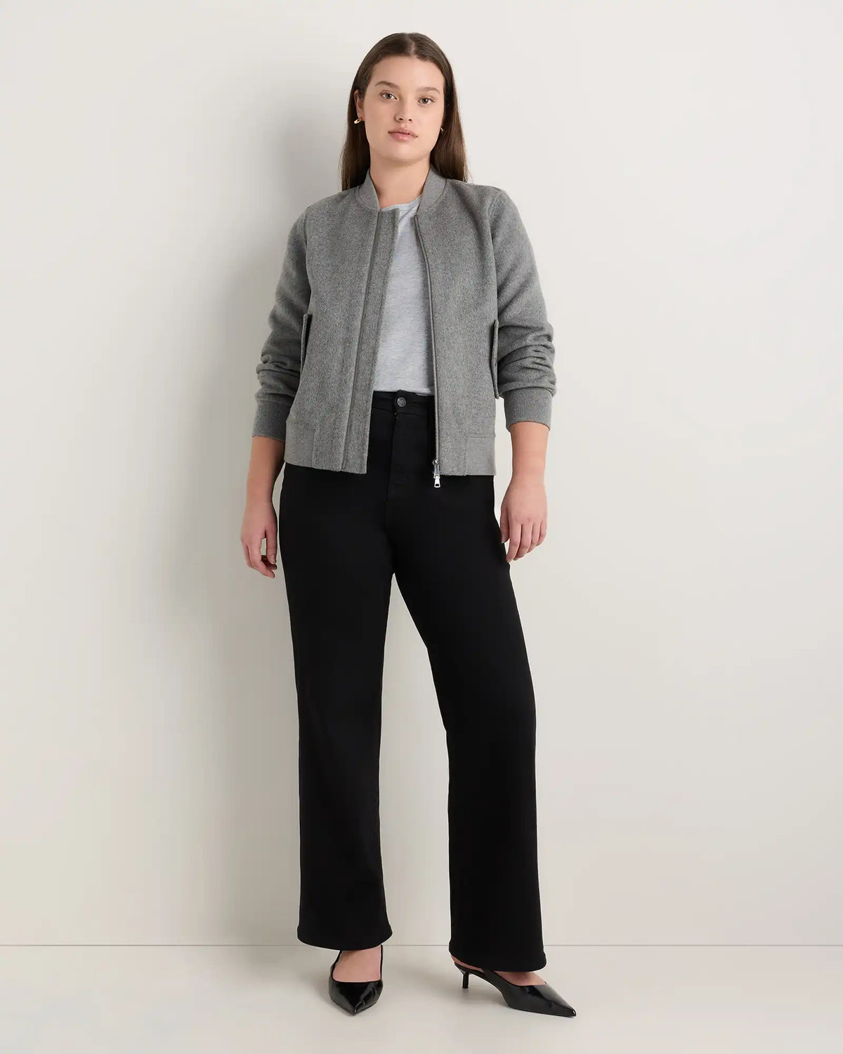 Curvy Bella Stretch Wide Leg Jeans