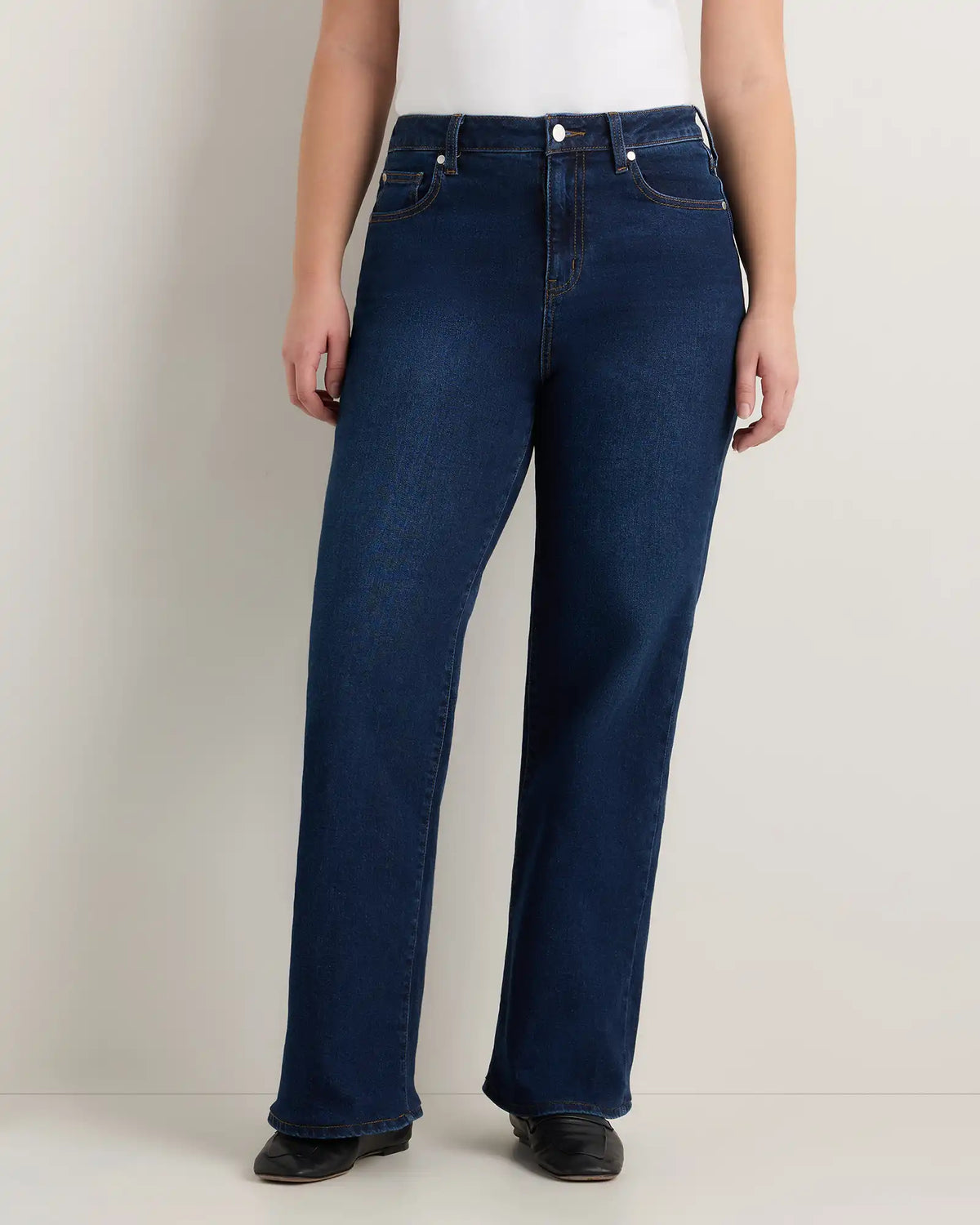 Curvy Bella Stretch Wide Leg Jeans