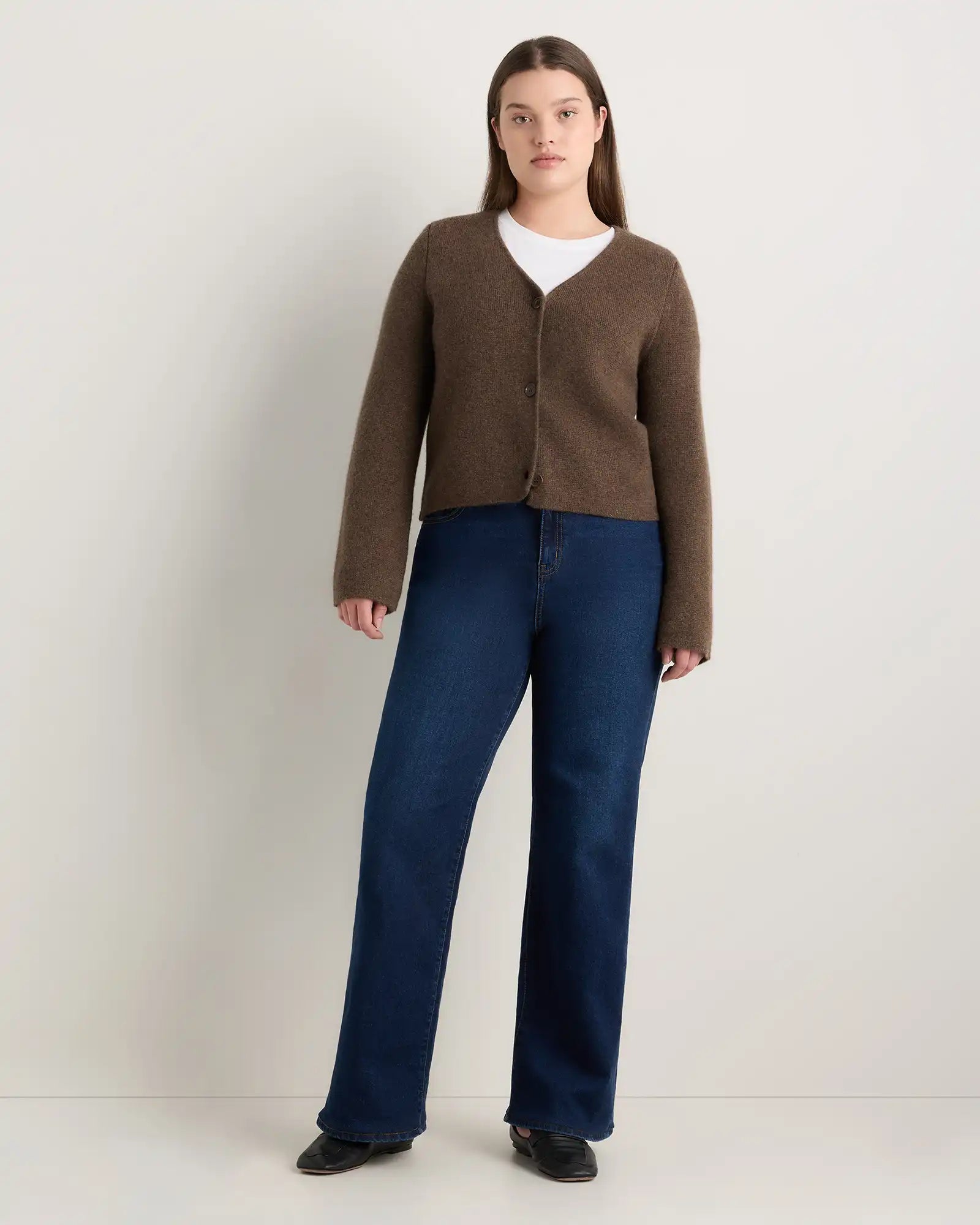 Curvy Bella Stretch Wide Leg Jeans