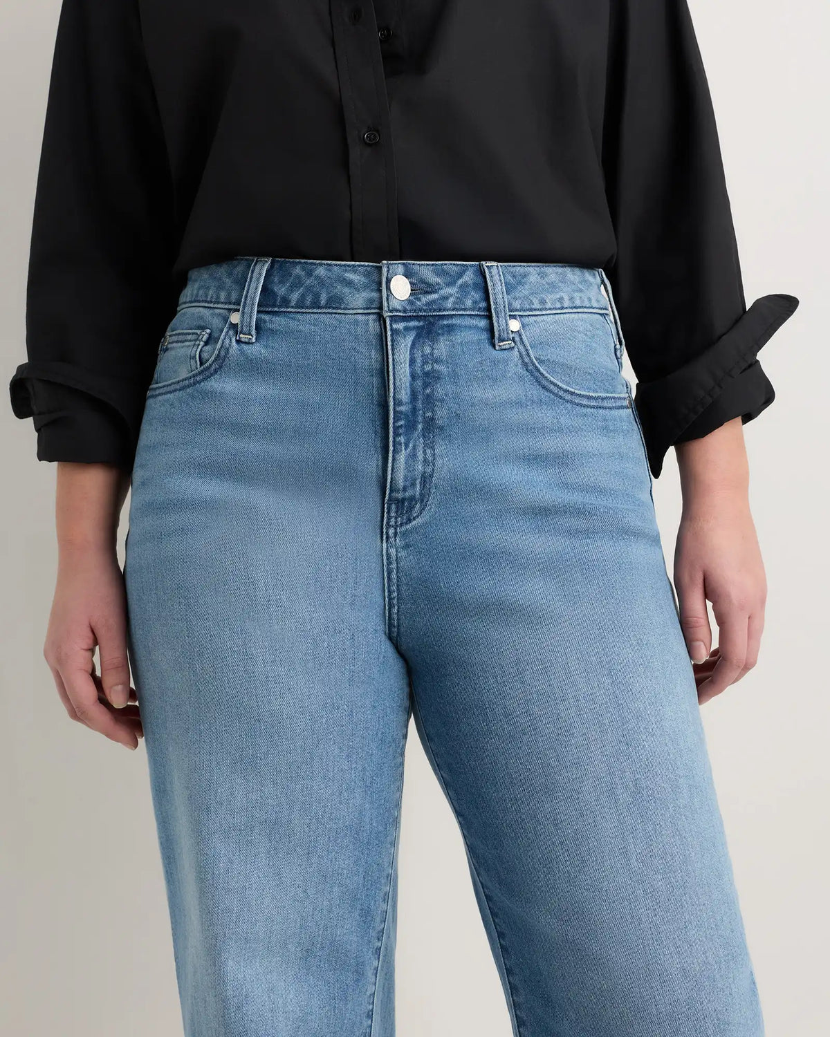 Curvy Bella Stretch Wide Leg Jeans