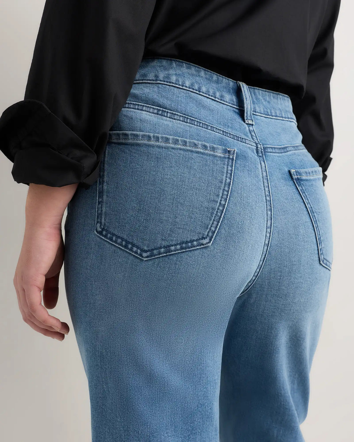 Curvy Bella Stretch Wide Leg Jeans
