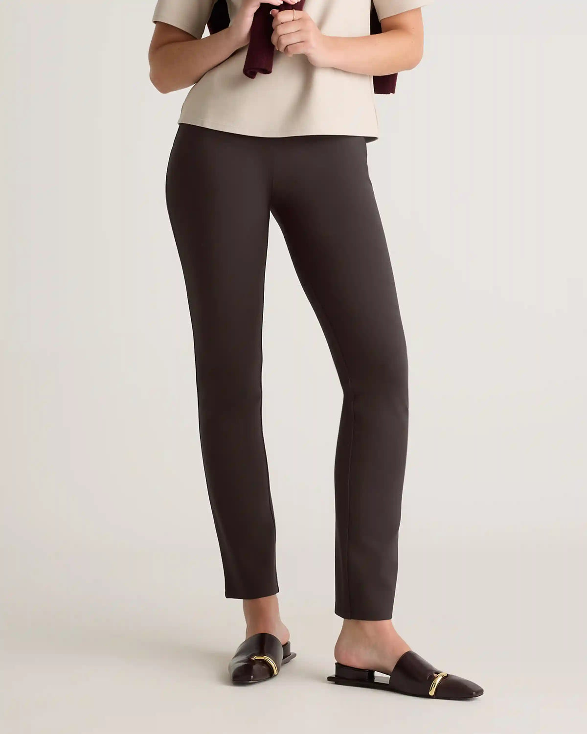 Ultra-Stretch Ponte Straight Leg Pants