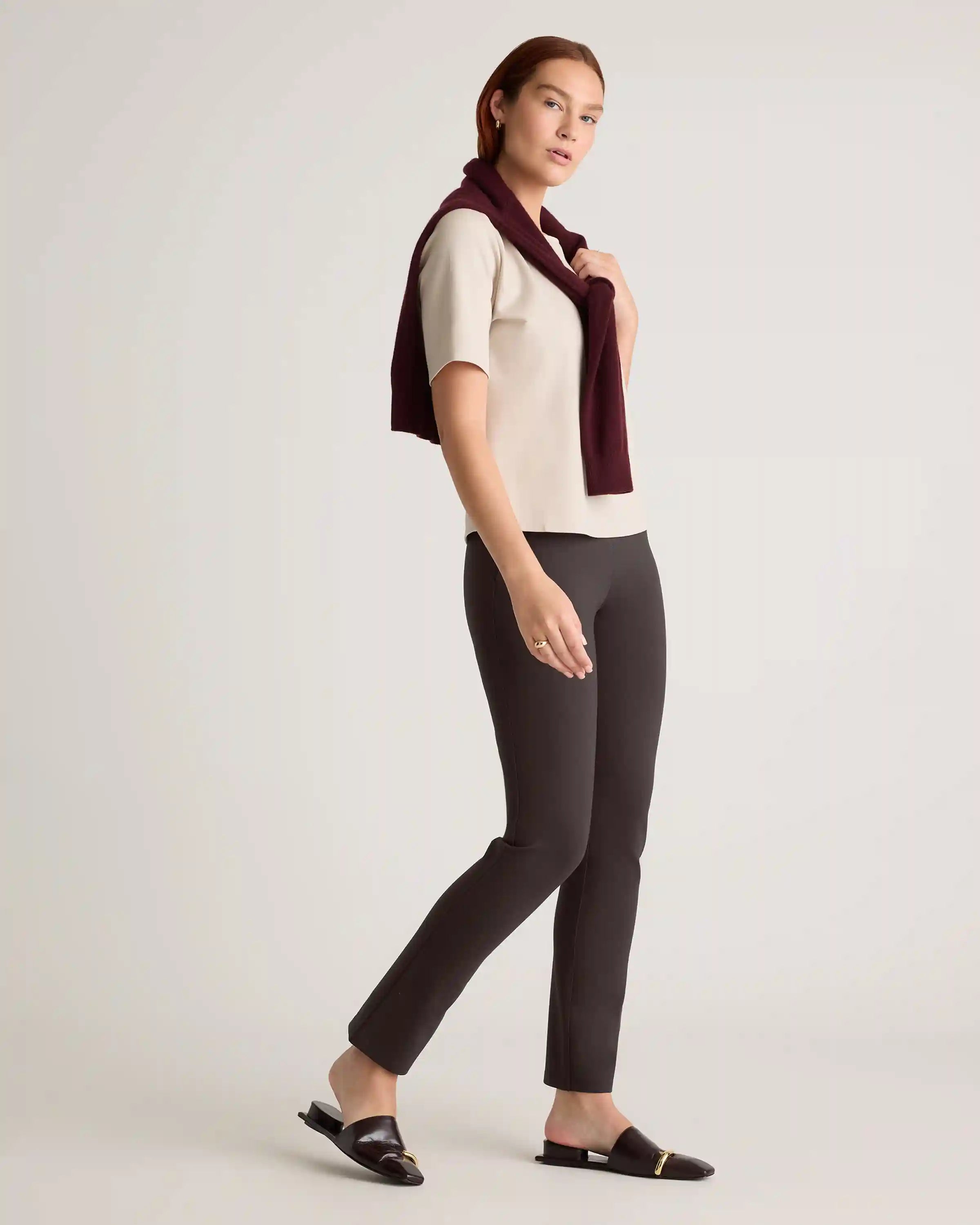 Ultra-Stretch Ponte Straight Leg Pants