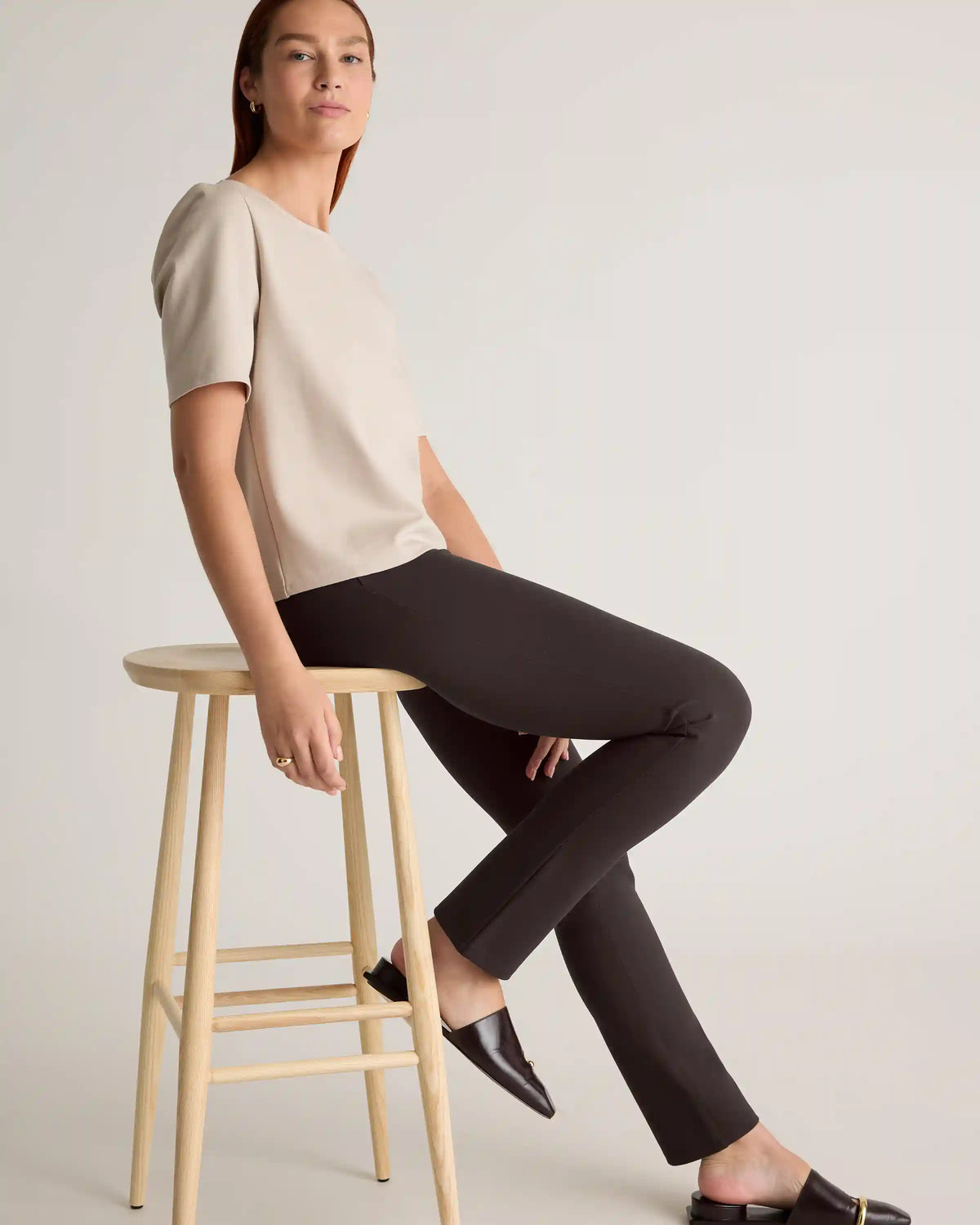 Ultra-Stretch Ponte Straight Leg Pants