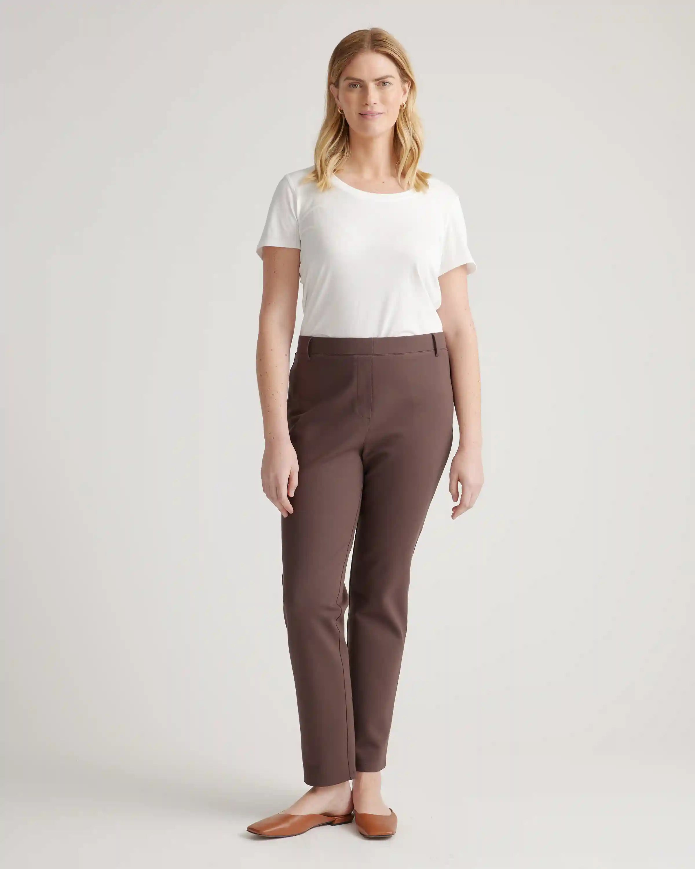 Ultra-Stretch Ponte Straight Leg Pants