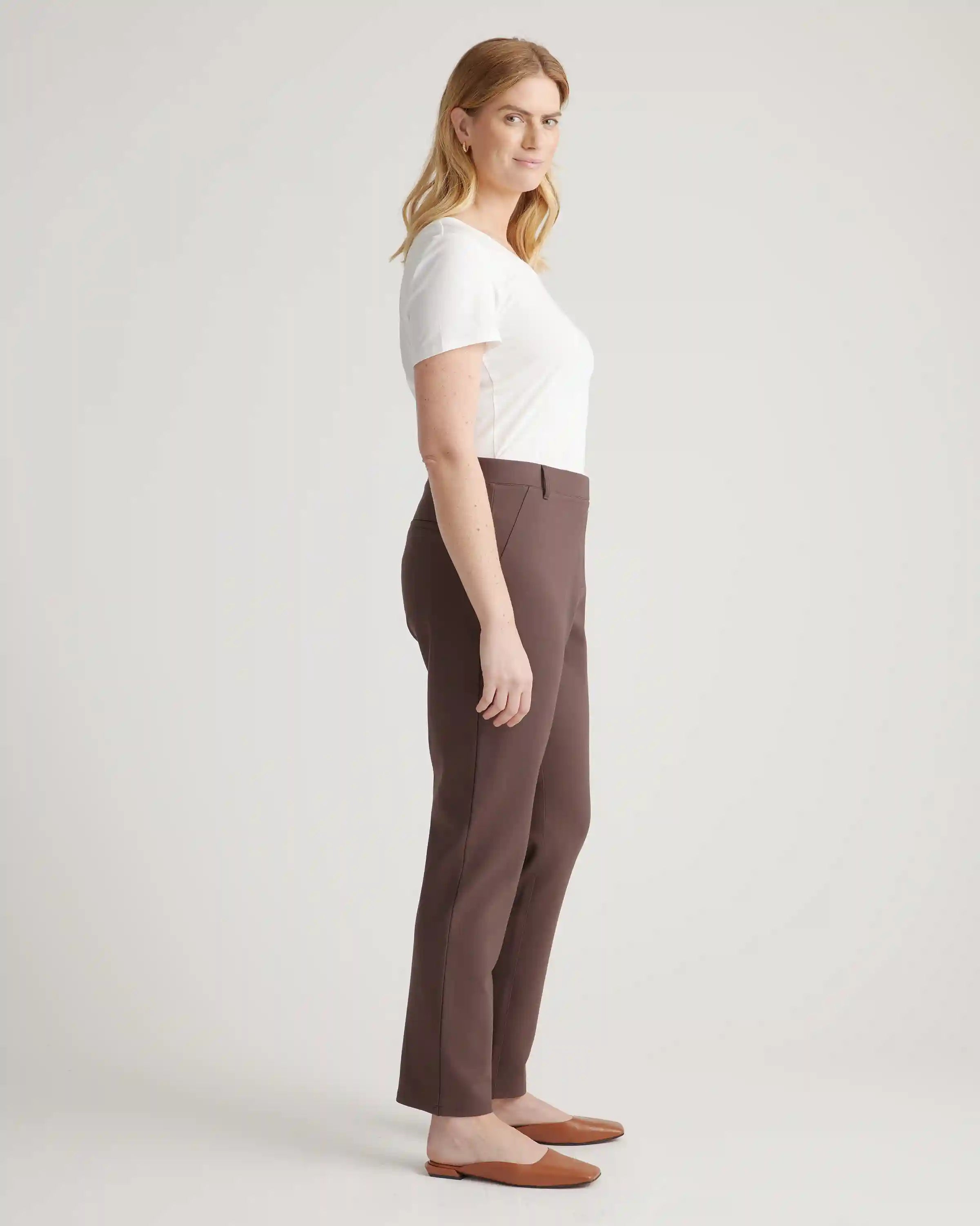 Ultra-Stretch Ponte Straight Leg Pants