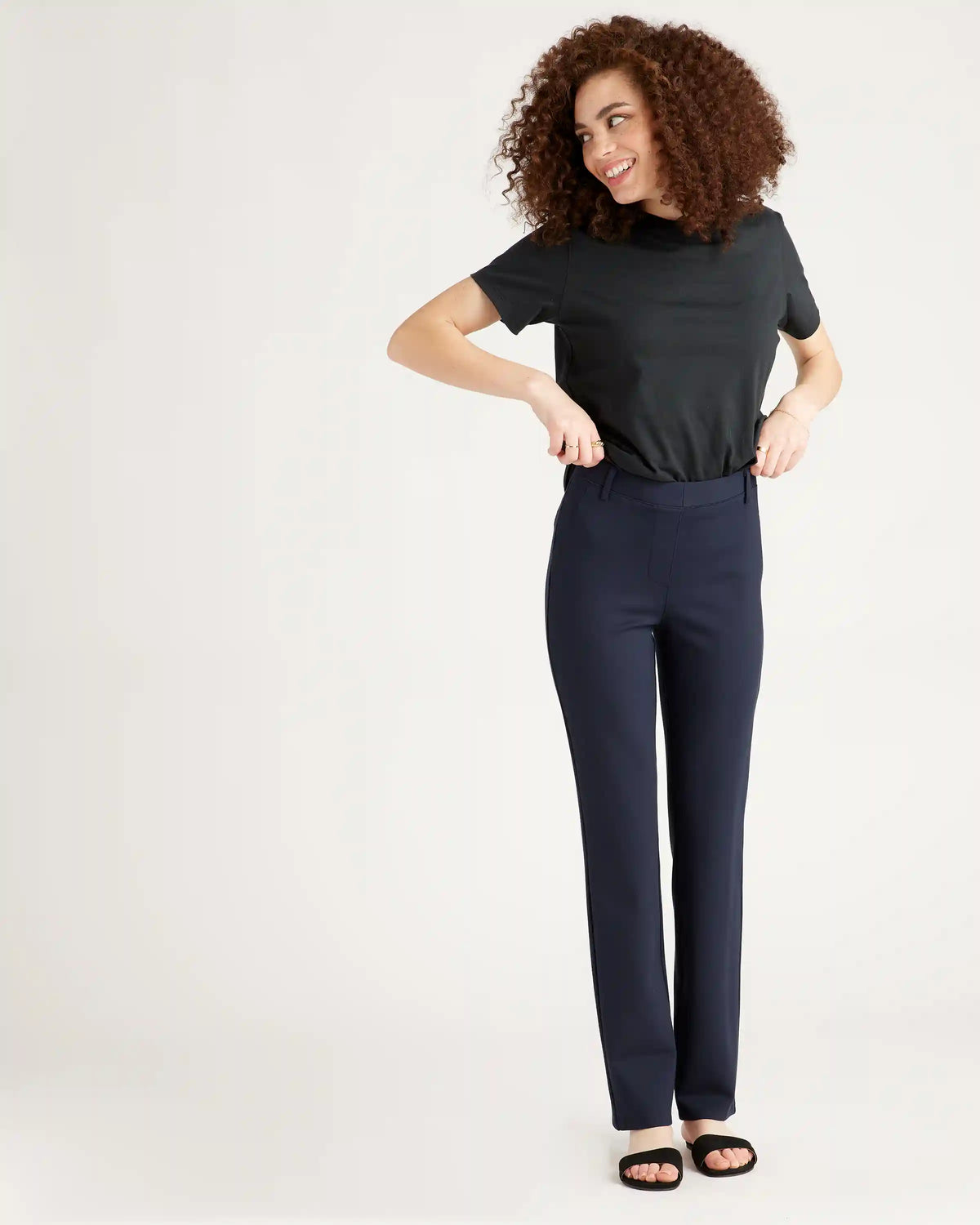 Ultra-Stretch Ponte Straight Leg Pants