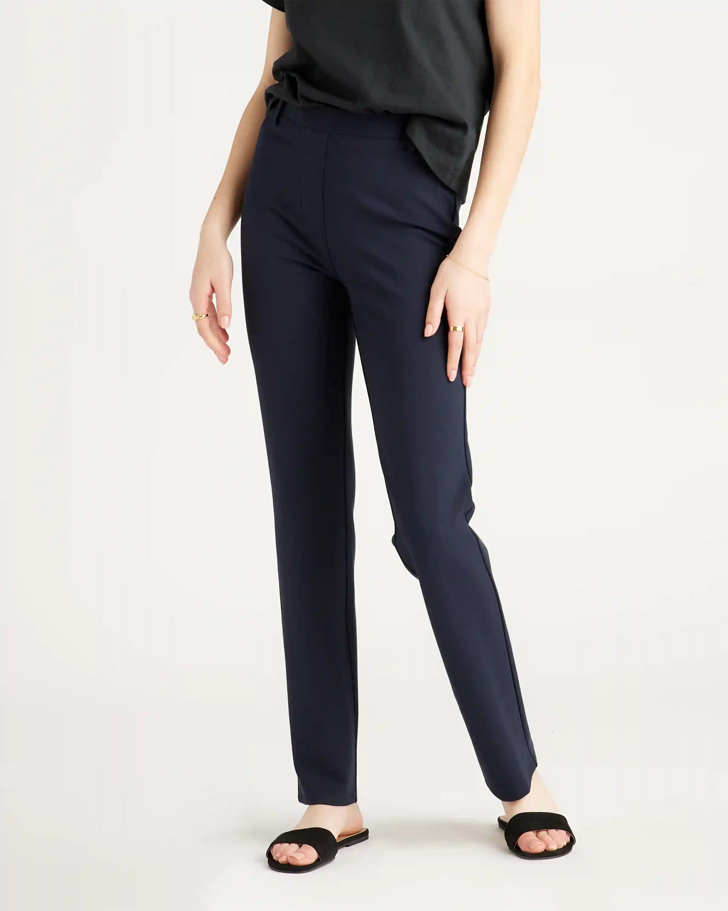 Ultra-Stretch Ponte Straight Leg Pants