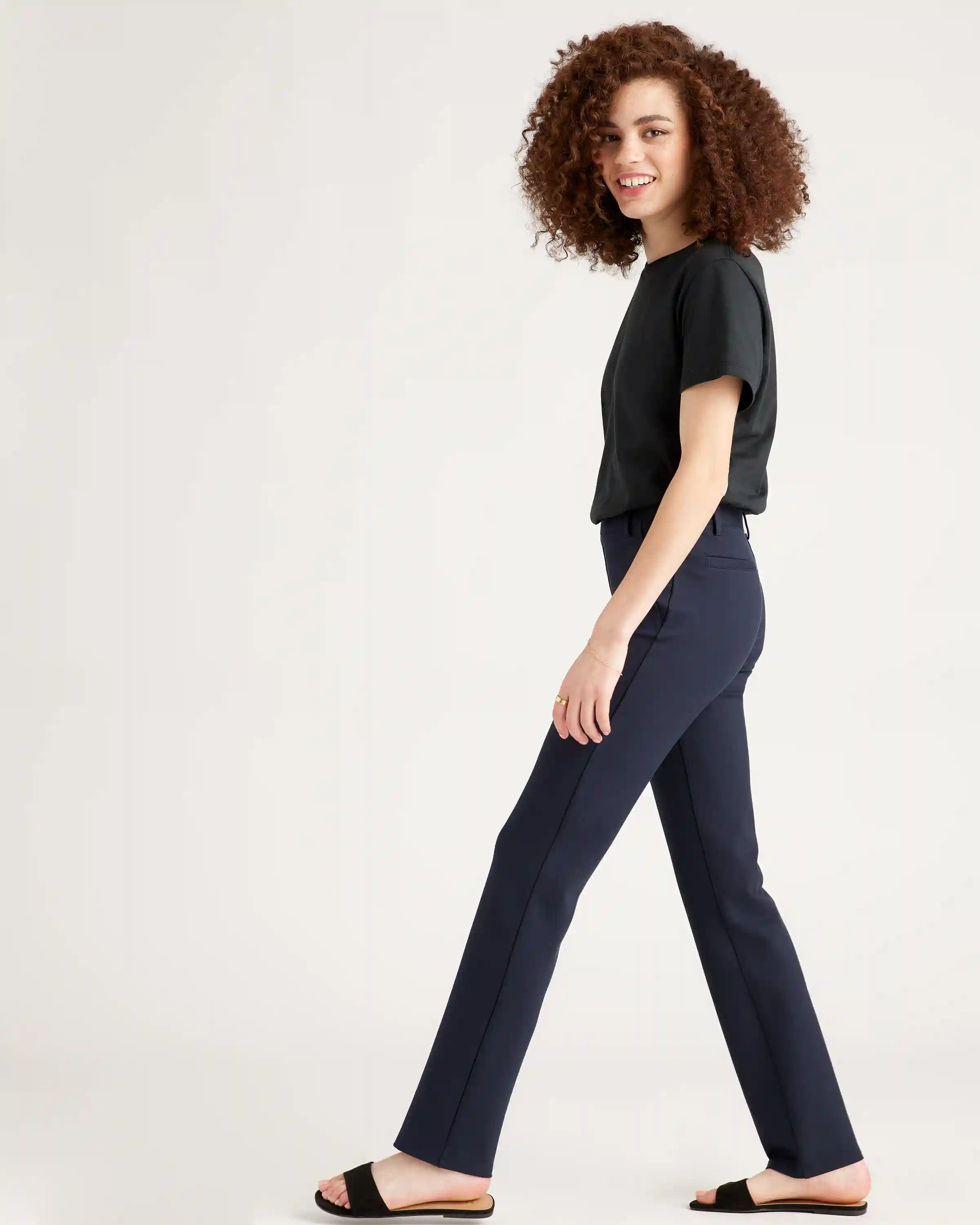 Ultra-Stretch Ponte Straight Leg Pants