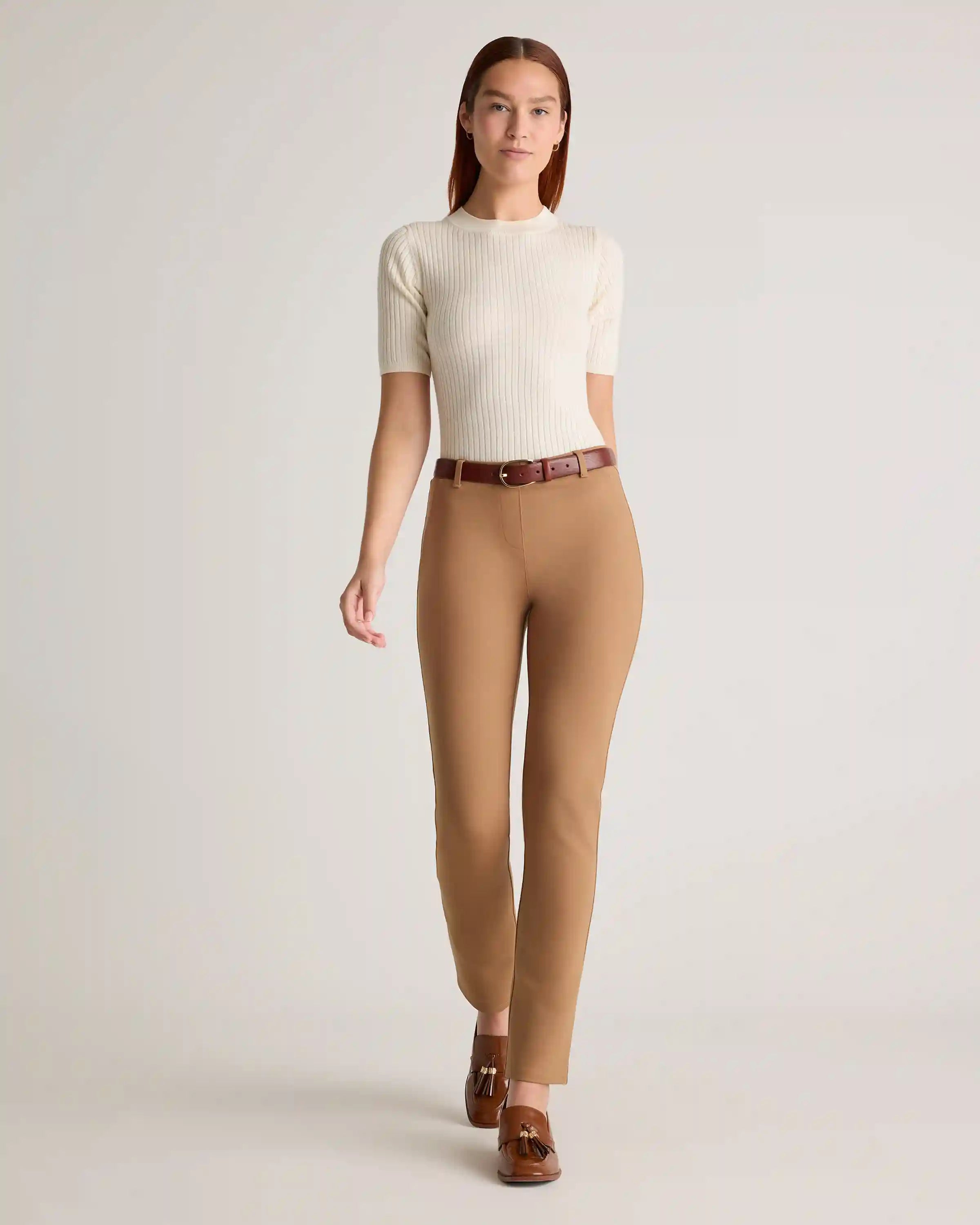 Ultra-Stretch Ponte Straight Leg Pants