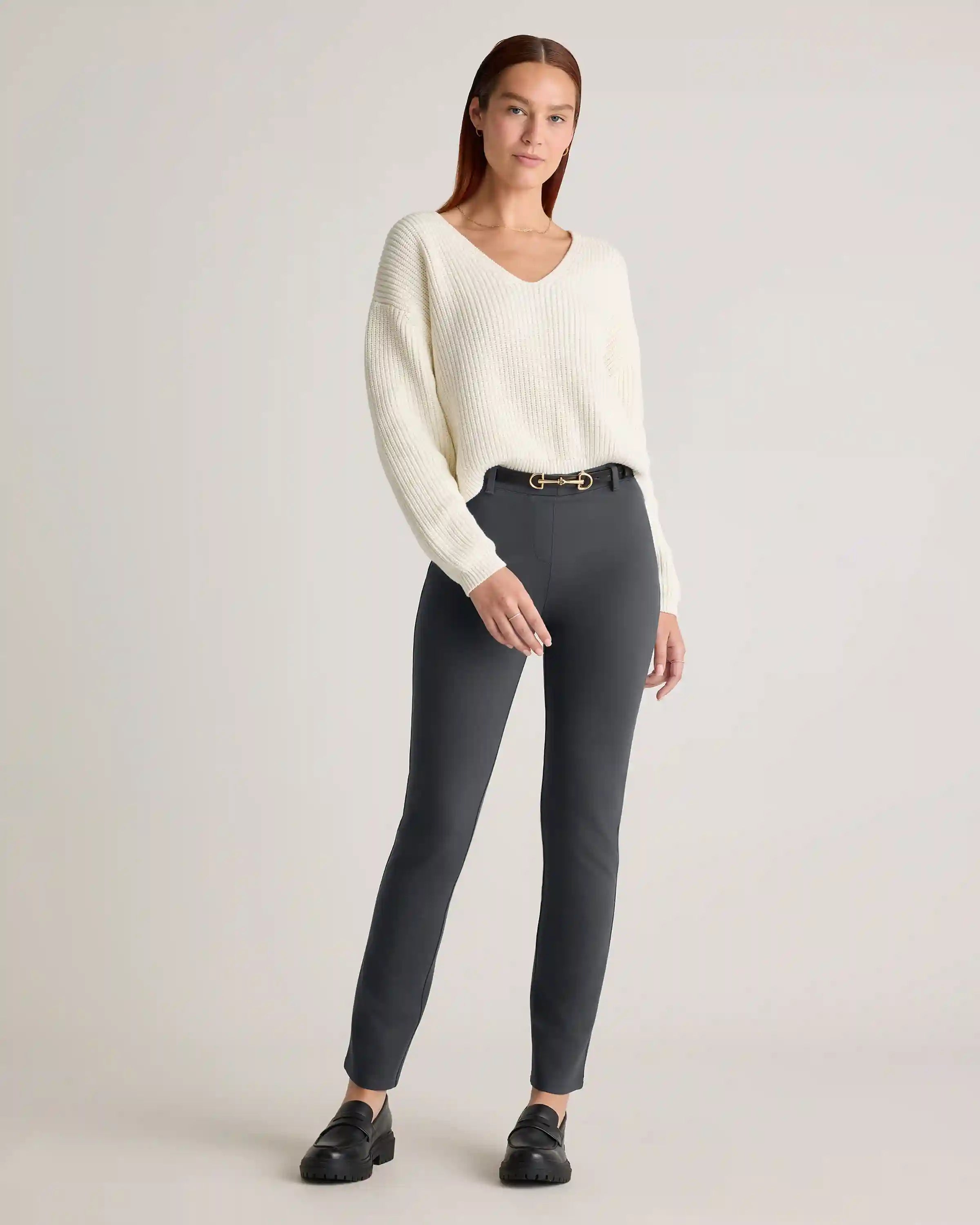 Ultra-Stretch Ponte Straight Leg Pants