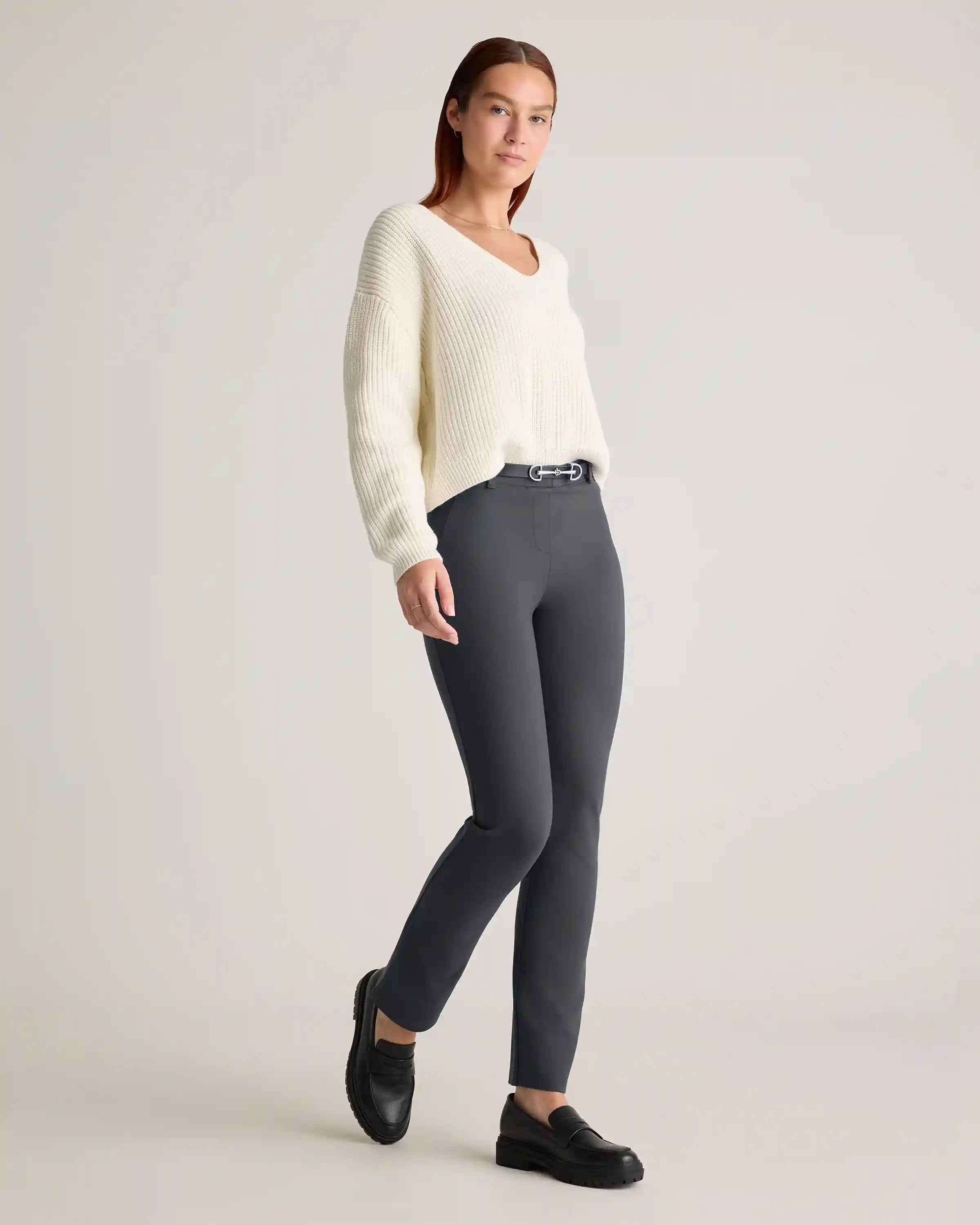 Ultra-Stretch Ponte Straight Leg Pants