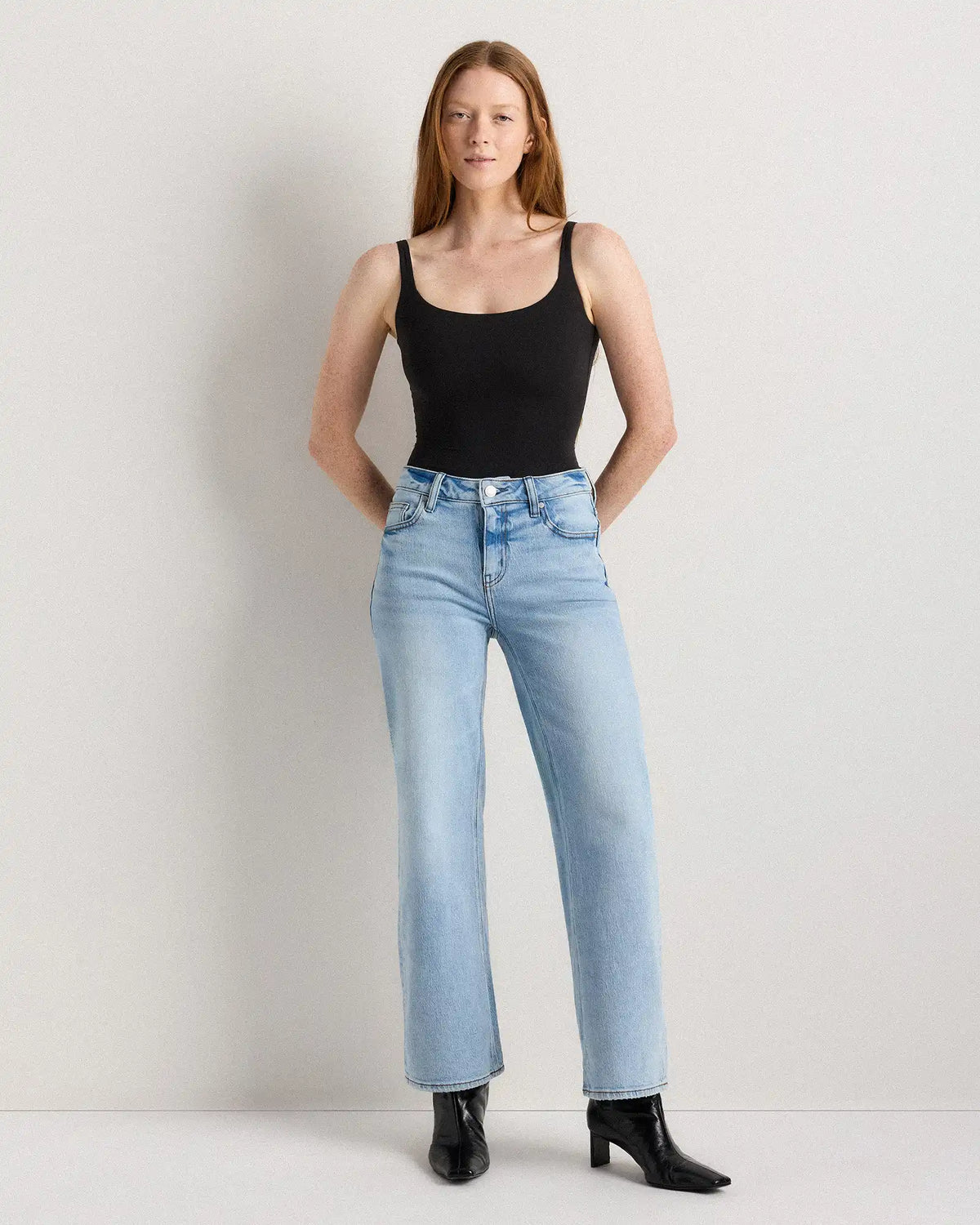 Luna Stretch Relaxed Straight Jeans