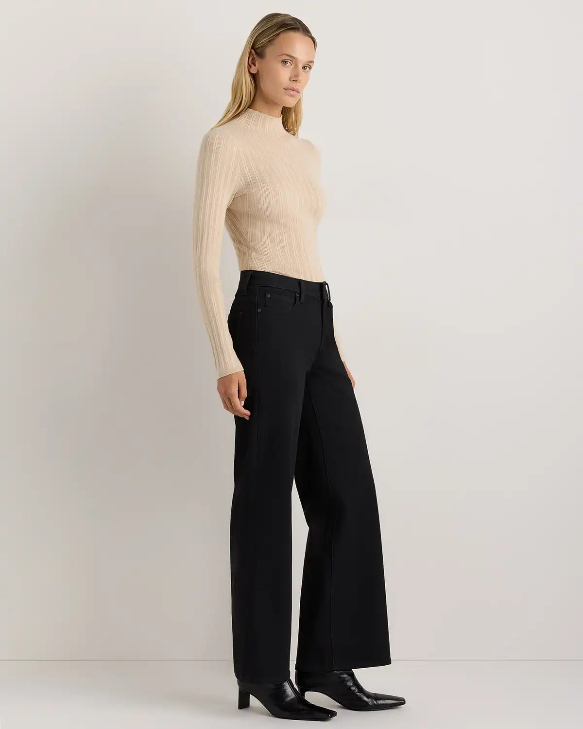 Luna Stretch Wide Leg Jeans