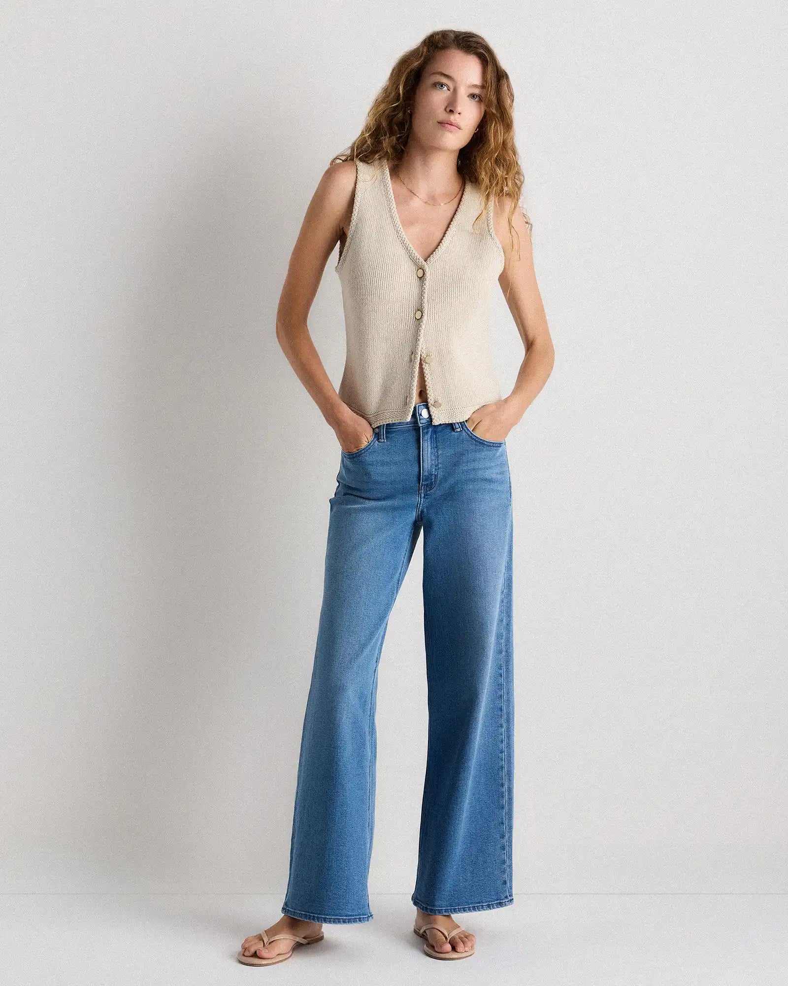 Luna Stretch Wide Leg Jeans