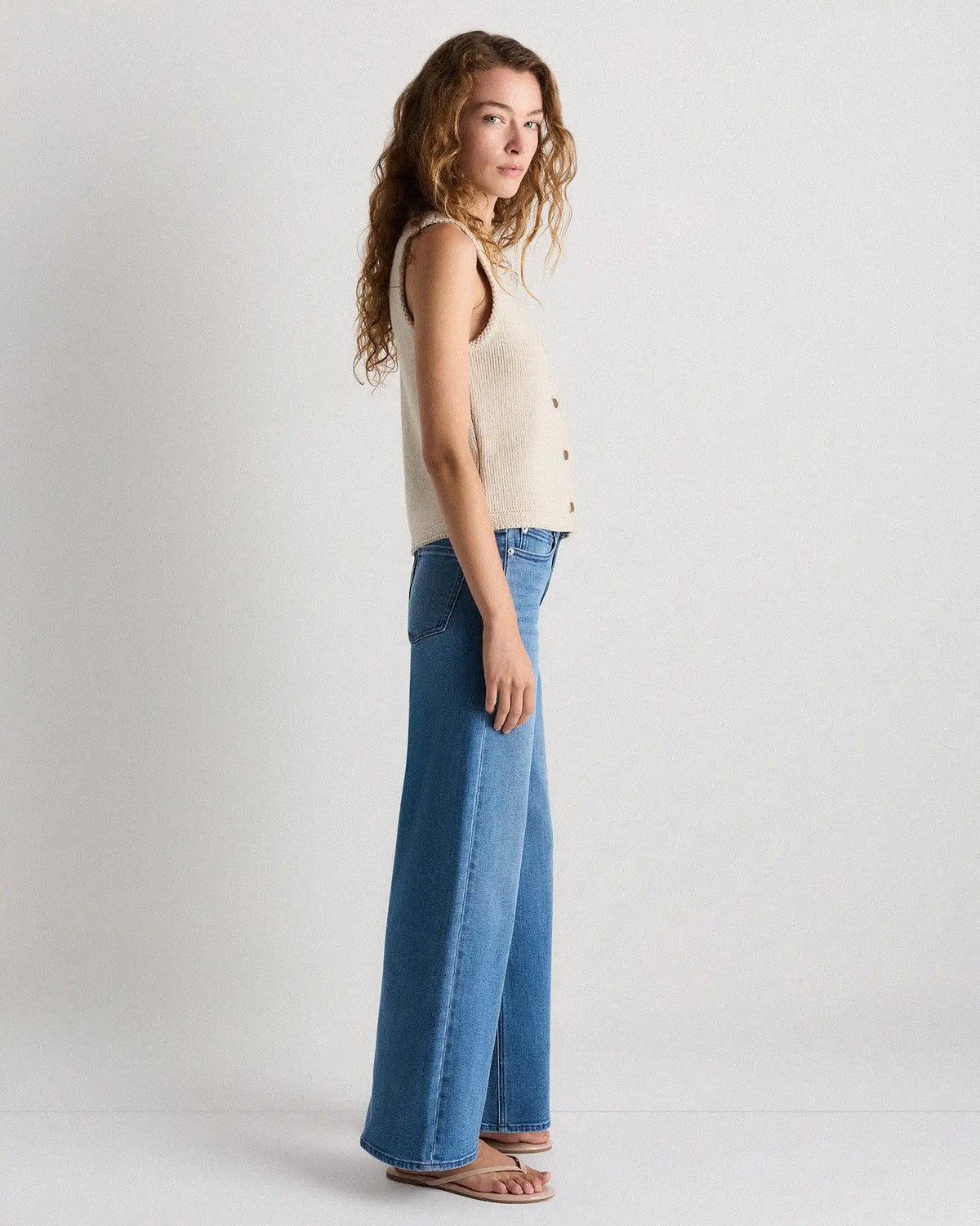 Luna Stretch Wide Leg Jeans