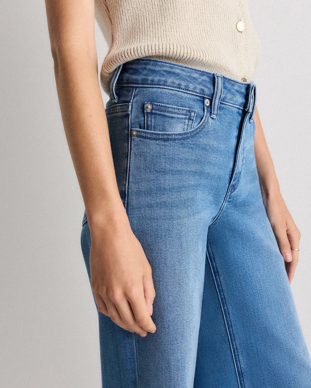 Luna Stretch Wide Leg Jeans