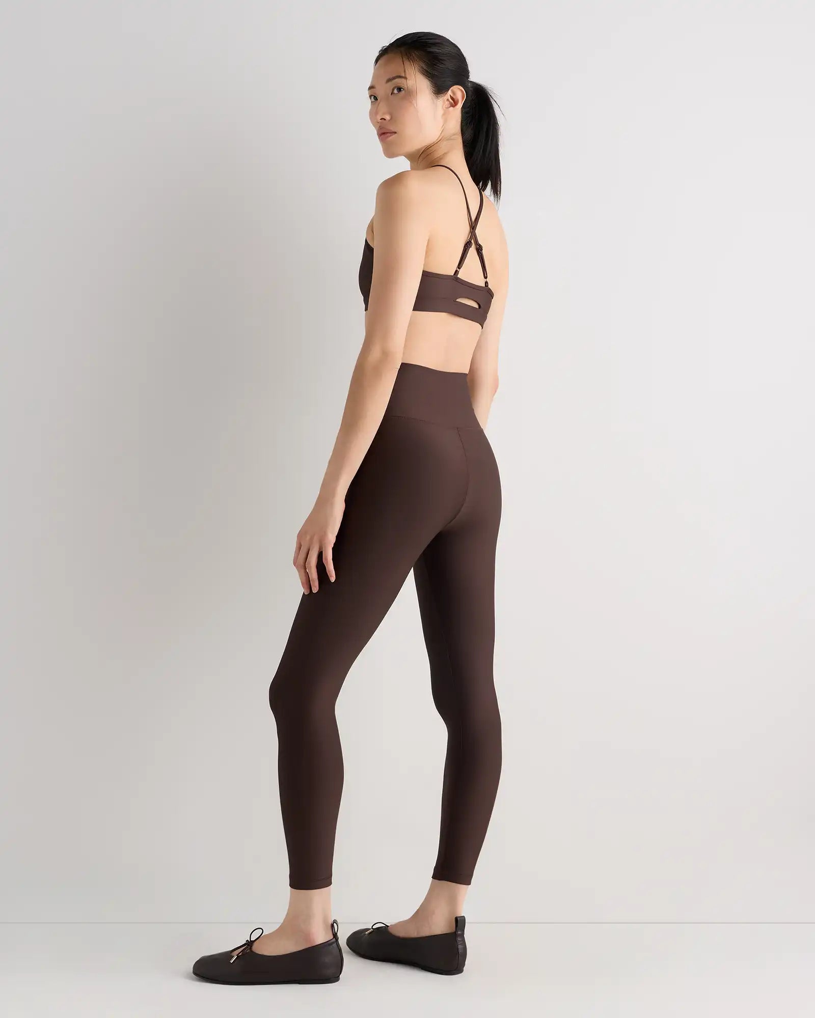 Satin-Sculpt High-Waisted Legging